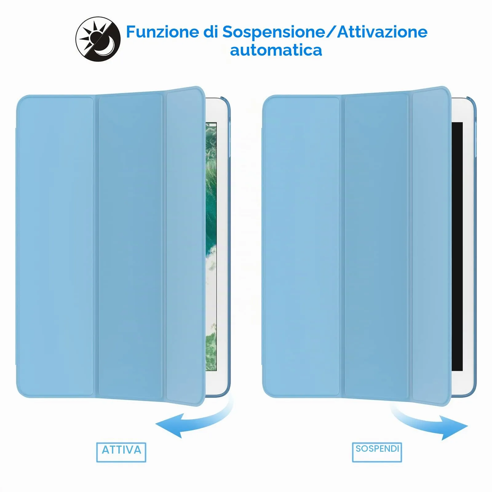 JETech Custodia per iPad 6ª/5ª Gen 9,7" (2018/2017), Blu - immagine 6