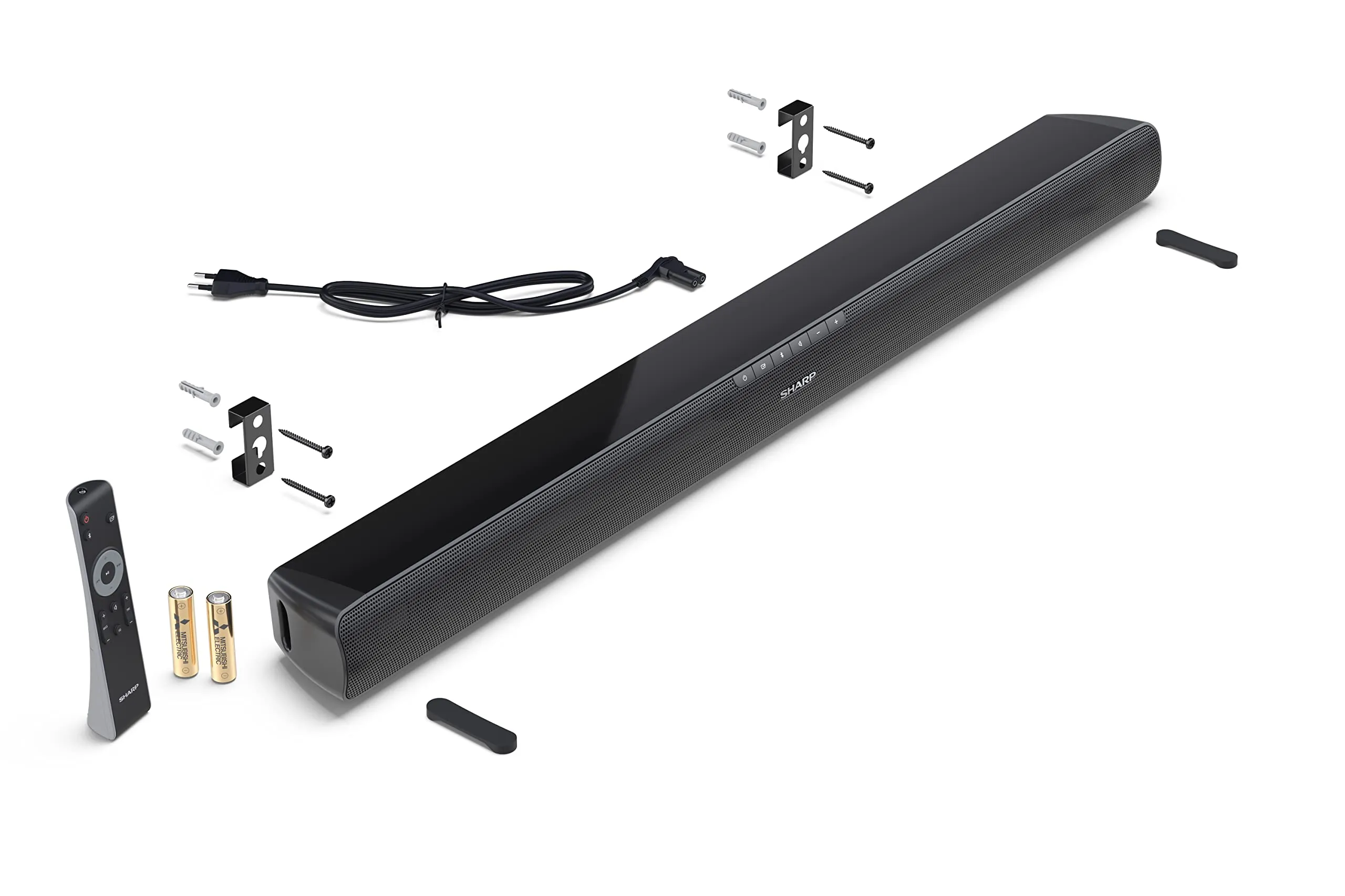 Sharp HT-SB100 Soundbar 2.0, 75W, HDMI ARC/CEC, Bluetooth 5.1, Black - immagine 8