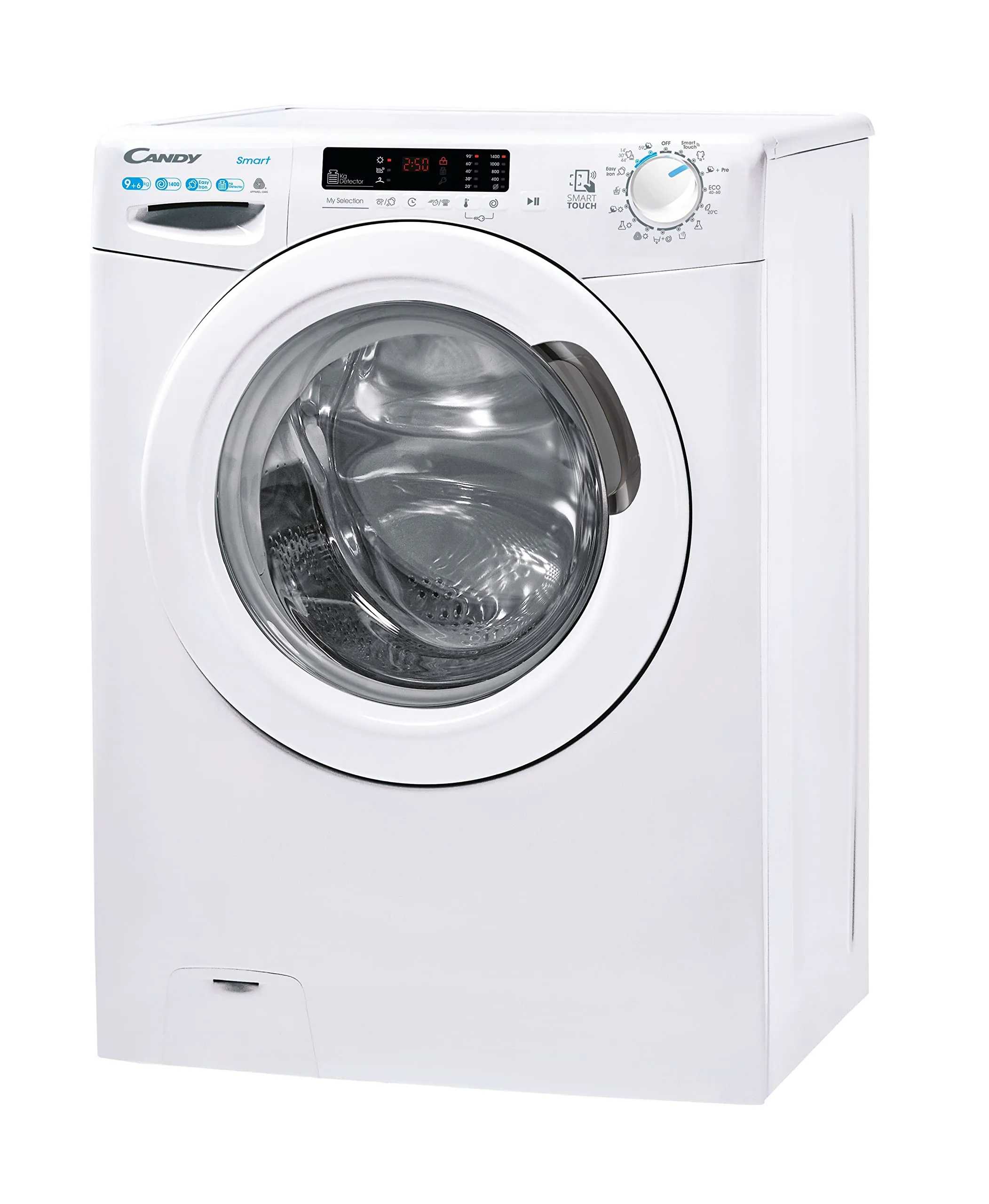 Candy CSWS 4962DWE/1-S Lavasciuga 9+6 Kg, 1400 Giri, Bianca, Classe C - immagine 2