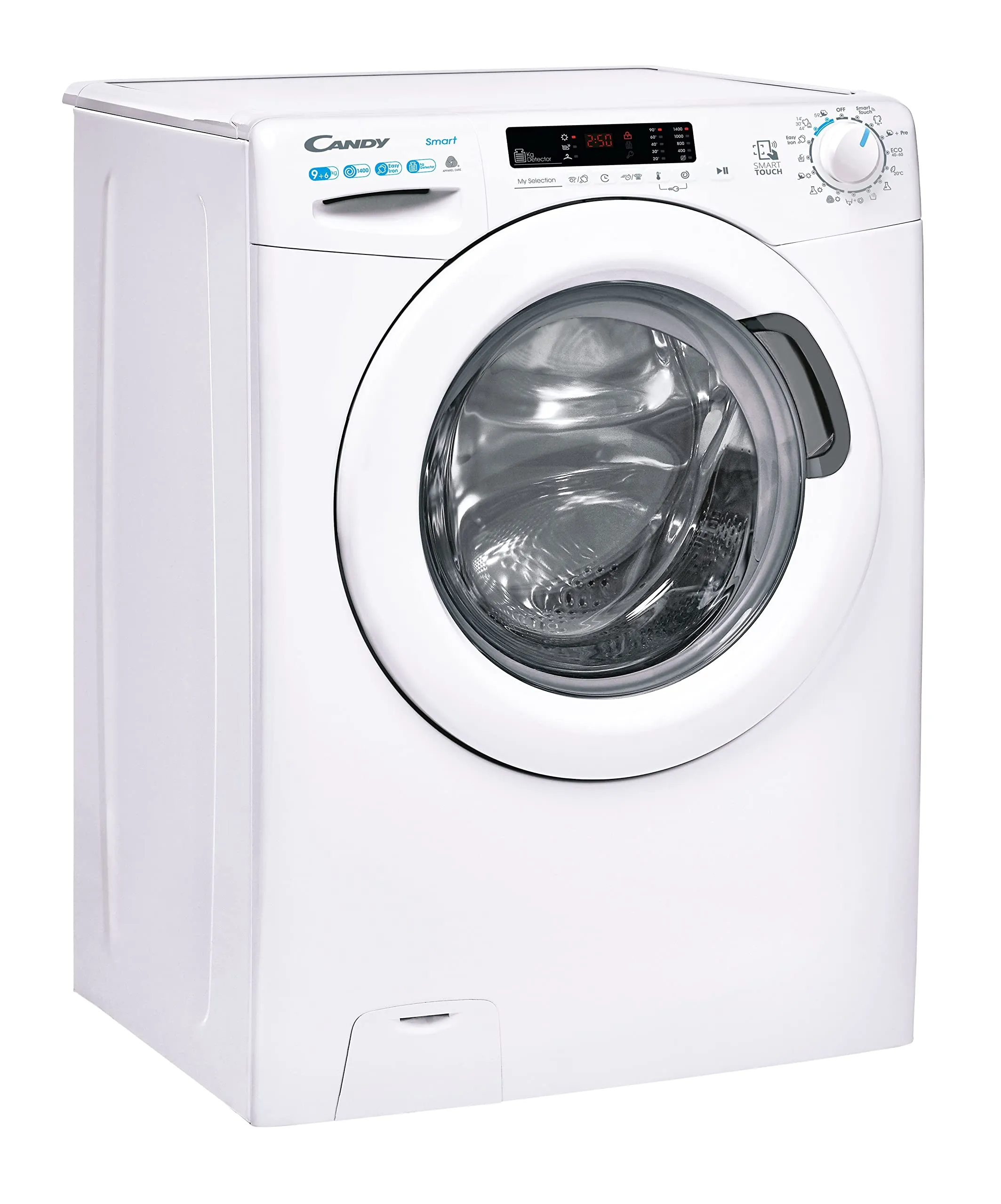 Candy CSWS 4962DWE/1-S Lavasciuga 9+6 Kg, 1400 Giri, Bianca, Classe C - immagine 3