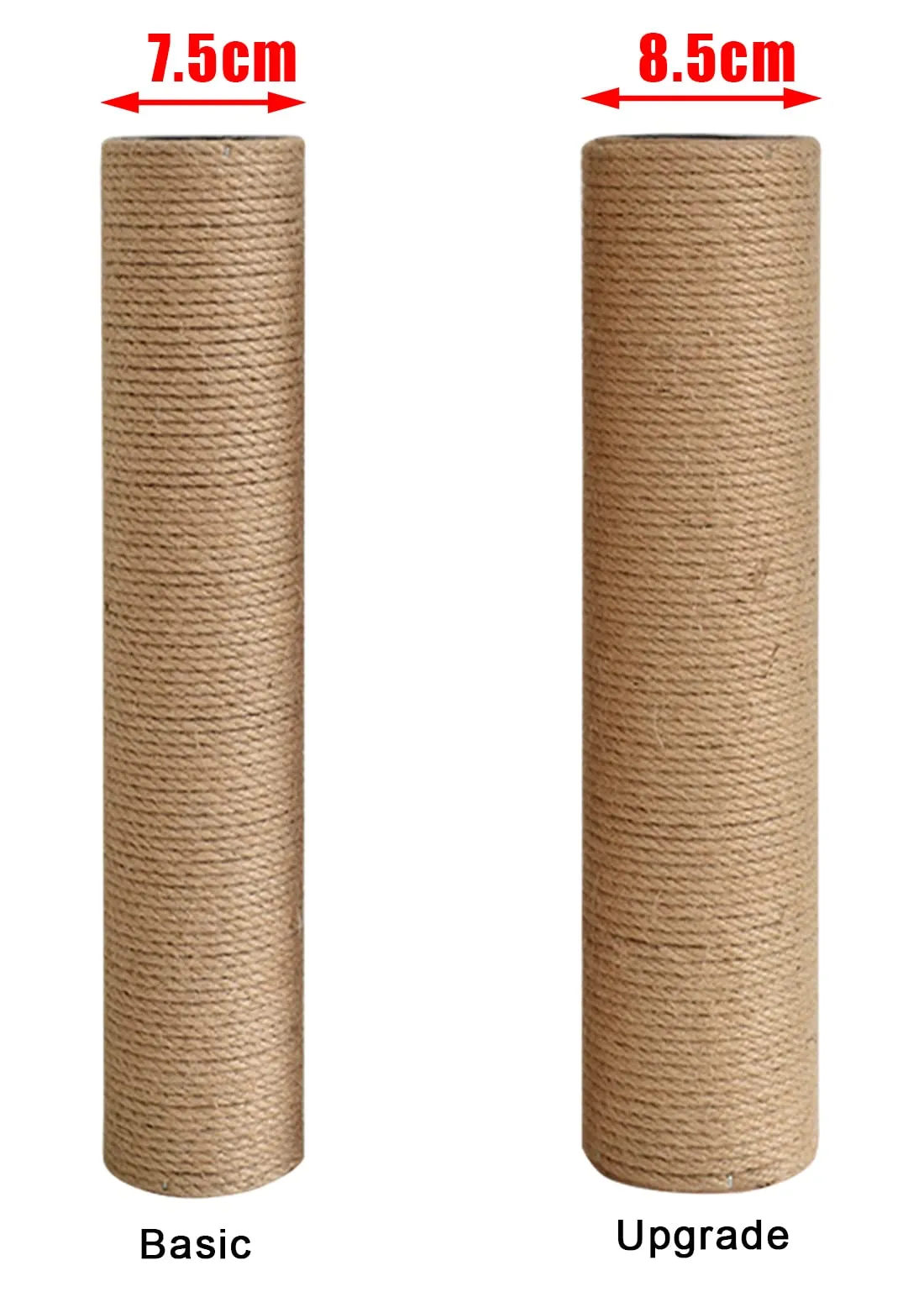 Shunwige Lizi fashion 1031 Tiragraffi di ricambio per albero di gatto, 2 Pezzi, 40.5cm, M8 - immagine 4