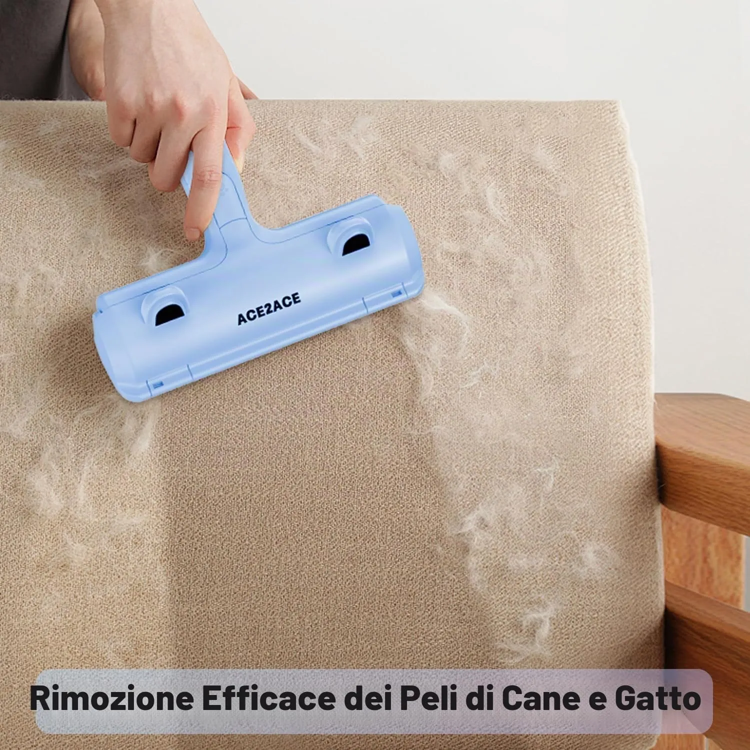 ACE2ACE Spazzola Togli Peli per Animali, Cane e Gatto - immagine 2