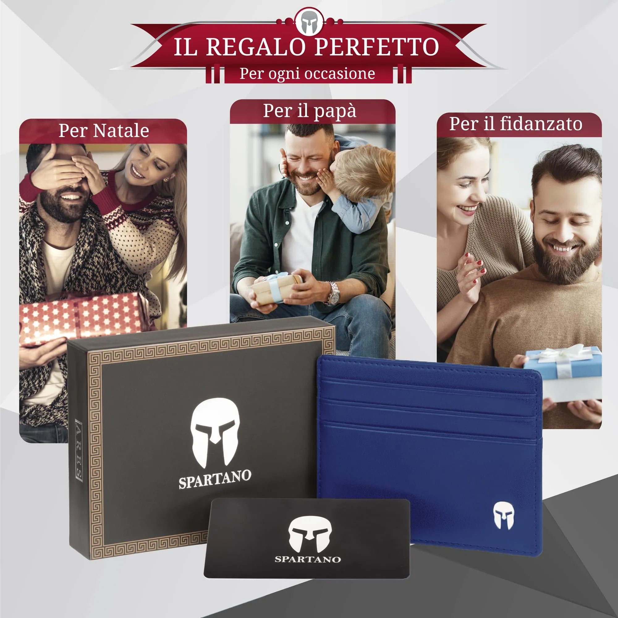 Spartano Porta Carte di Credito Uomo con Protezione RFID - Ares - immagine 4