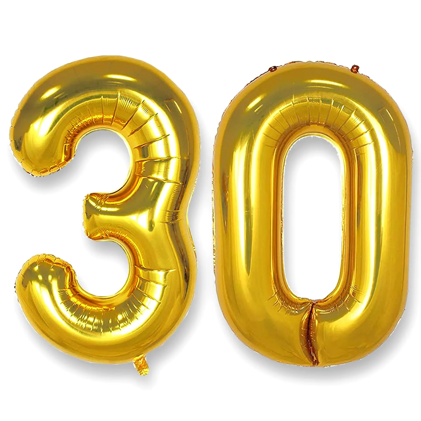 AULE Palloncino Numero 30 Oro, 101 cm - immagine 1