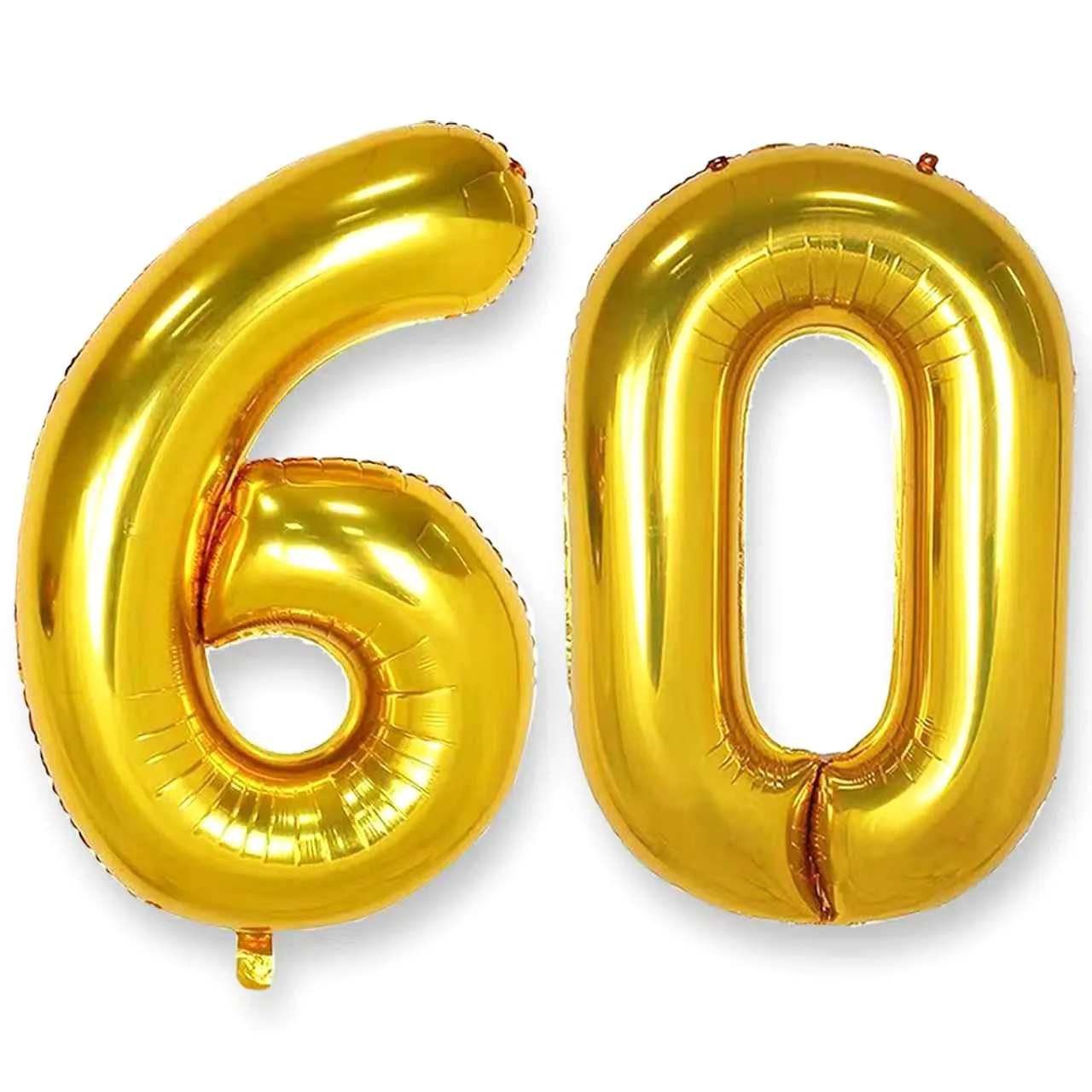 AULE Palloncino Numero 60 Oro 101 cm - immagine 1