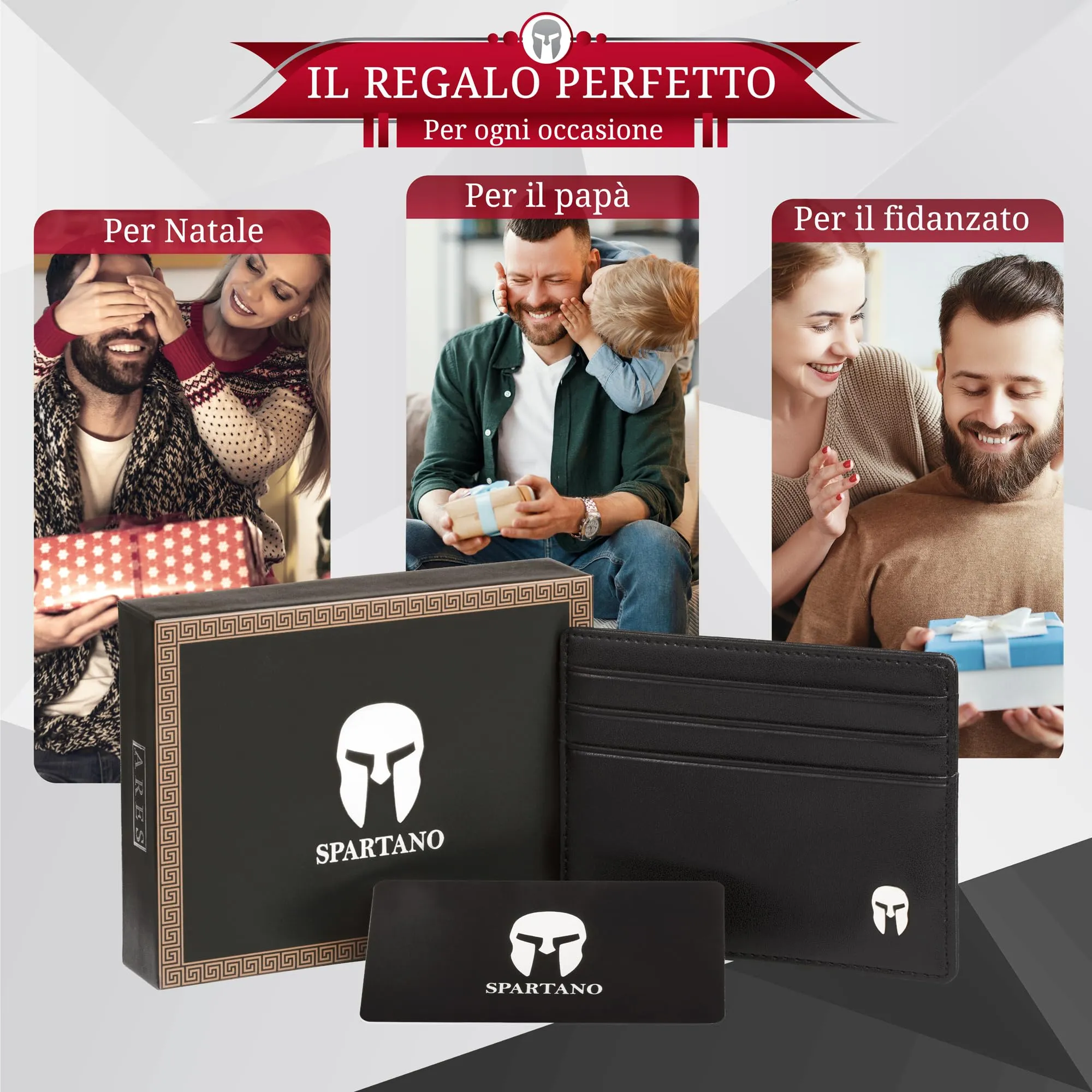 Spartano Ares Porta Carte di Credito Uomo con Protezione RFID - immagine 4