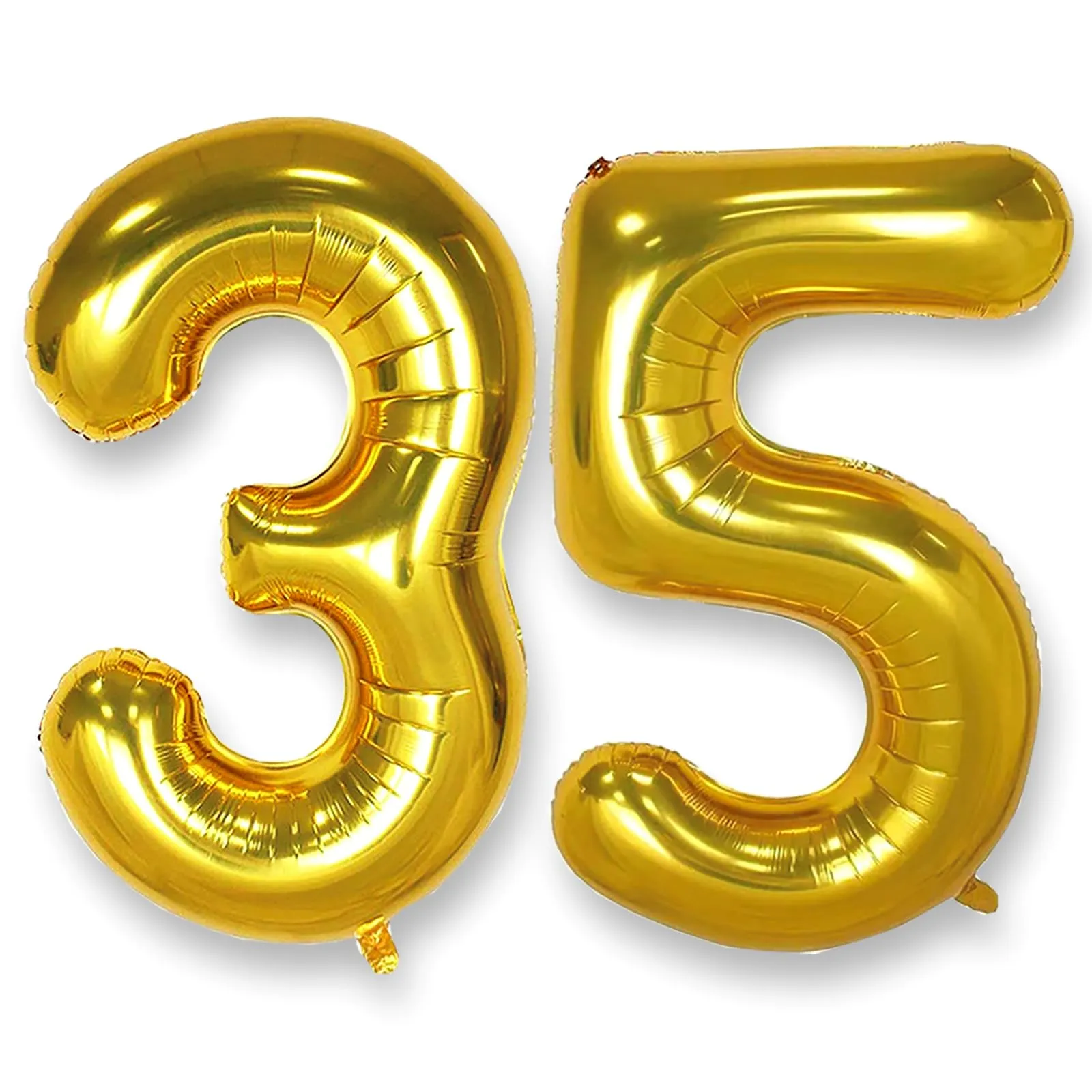 AULE Palloncino Numero 35 Oro, 101 cm - immagine 1