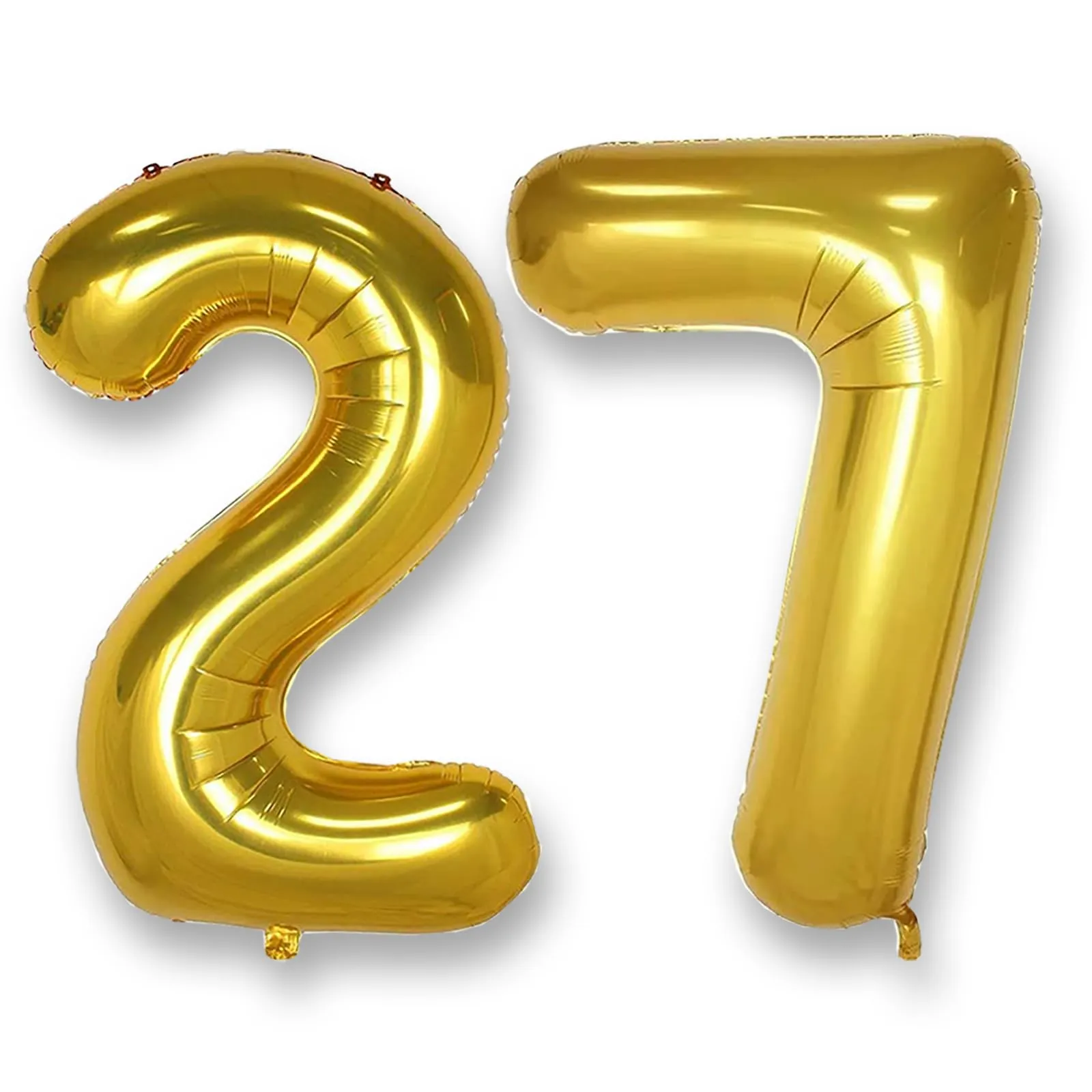 AULE Palloncino Numero 27 Oro, 101 cm - immagine 1