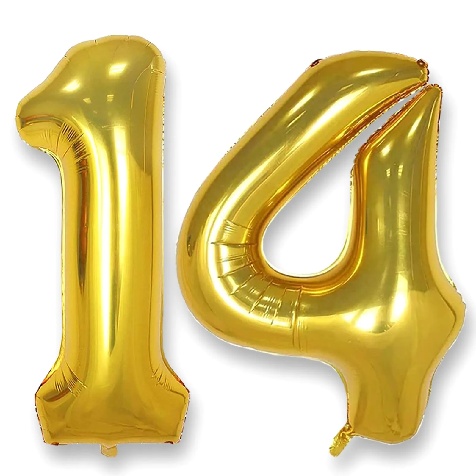 AULE Palloncino Numero 14 Oro, 101 cm - immagine 1
