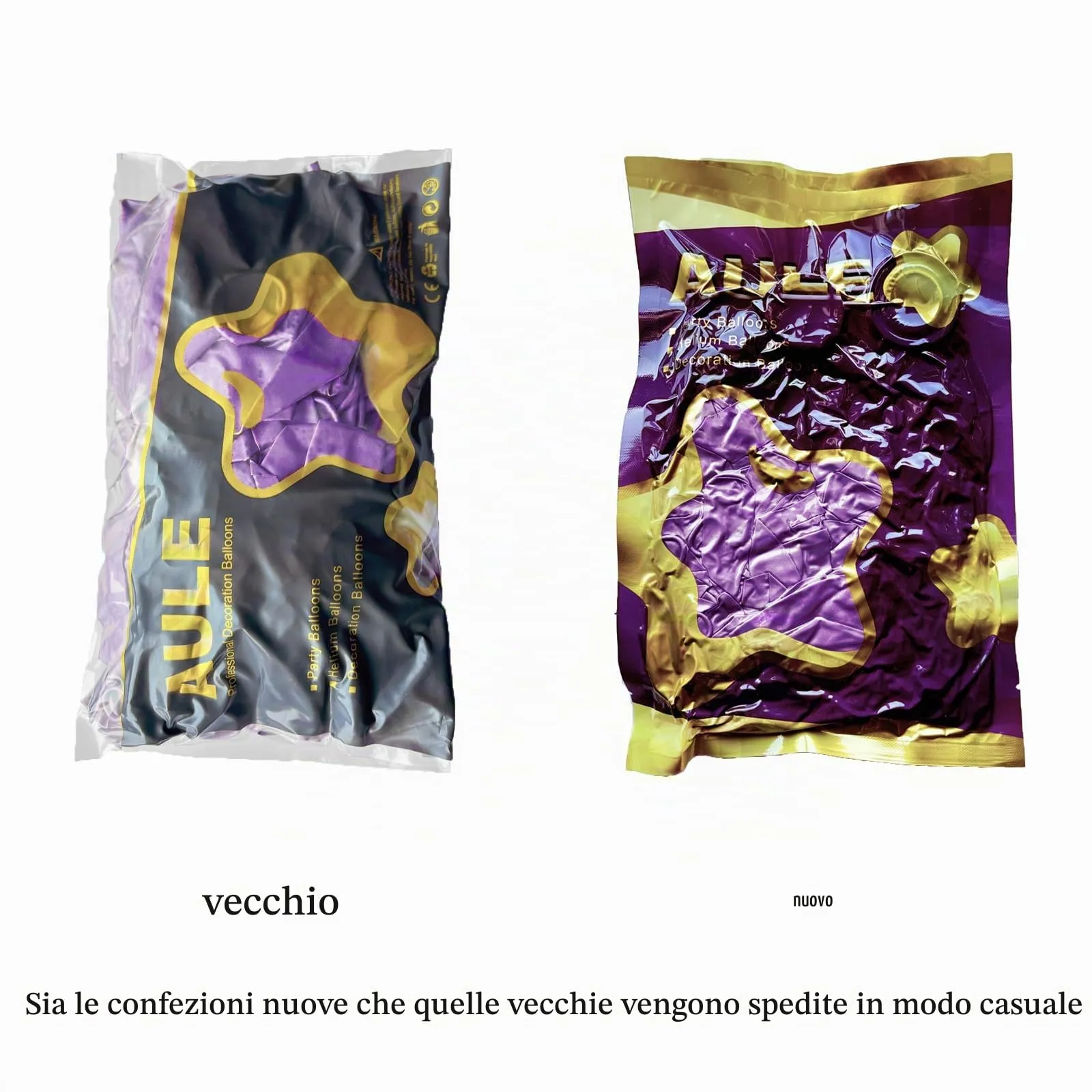 AULE Kit Arco di Palloncini Viola 100 Pezzi con Coriandoli e Ghirlanda - immagine 5