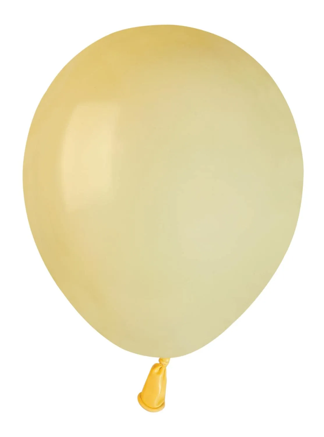 Ciao 100 Palloncini in Lattice Naturale A50 (Ø 13cm / 5"), Giallo Pastello - immagine 1