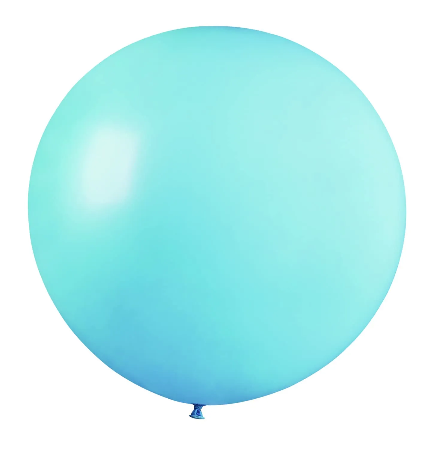 Ciao Busta 10 palloncini in lattice naturale G40 (Ø 100cm / 40"), azzurro pastello - immagine 1