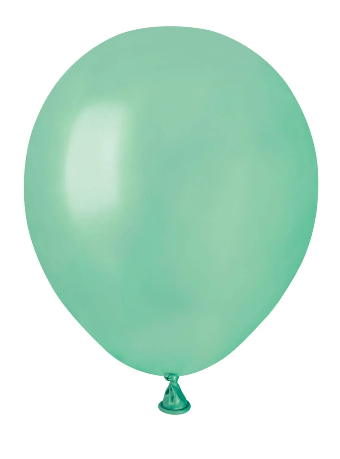 Ciao 100 palloncini perlati in lattice naturale A50 (Ø 13cm / 5"), verde aquamarina perlato - immagine 1