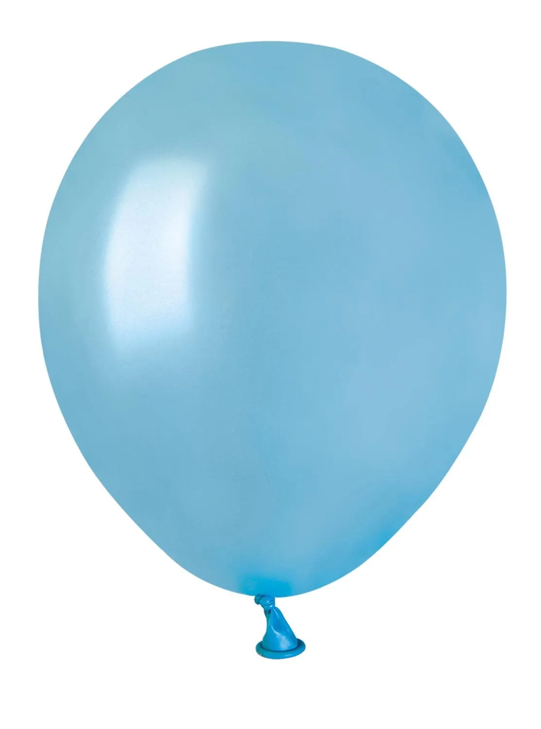 Ciao Palloncini Perlati in Lattice Naturale A50 (13cm / 5"), Azzurro Perlato, 100 Pezzi - immagine 1