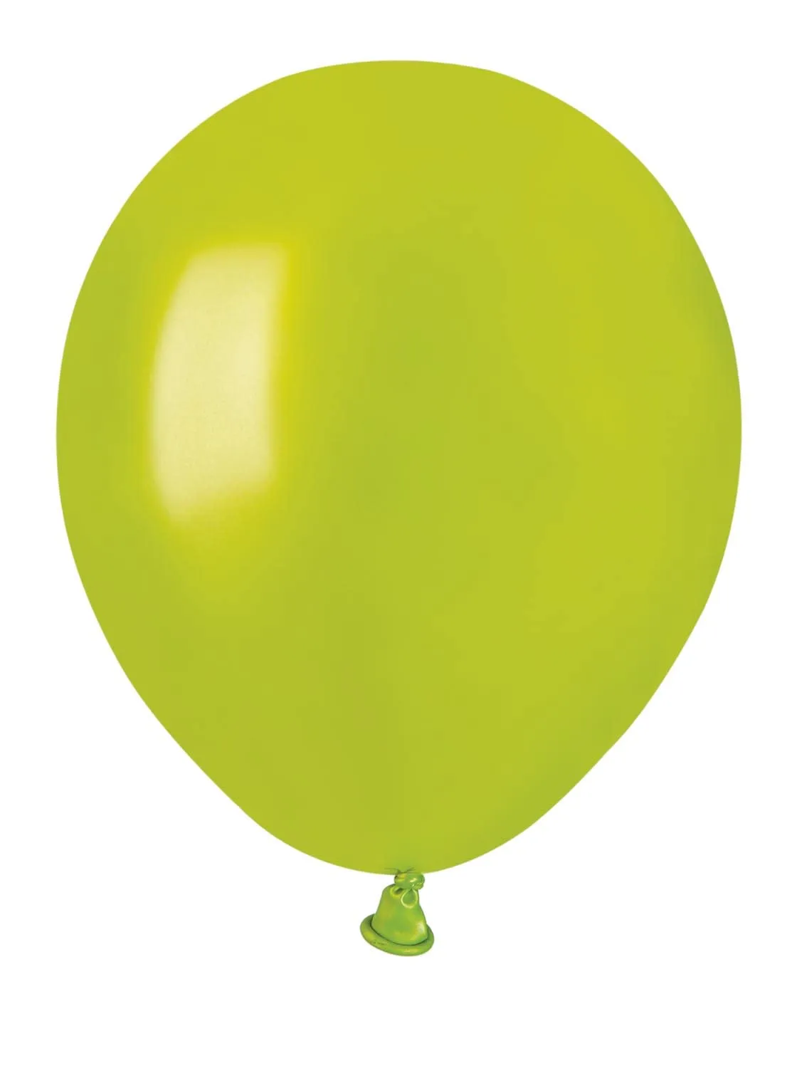 Ciao Busta 100 palloncini perlati in lattice naturale A50 (Ø 13cm / 5"), verde chiaro perlato - immagine 1