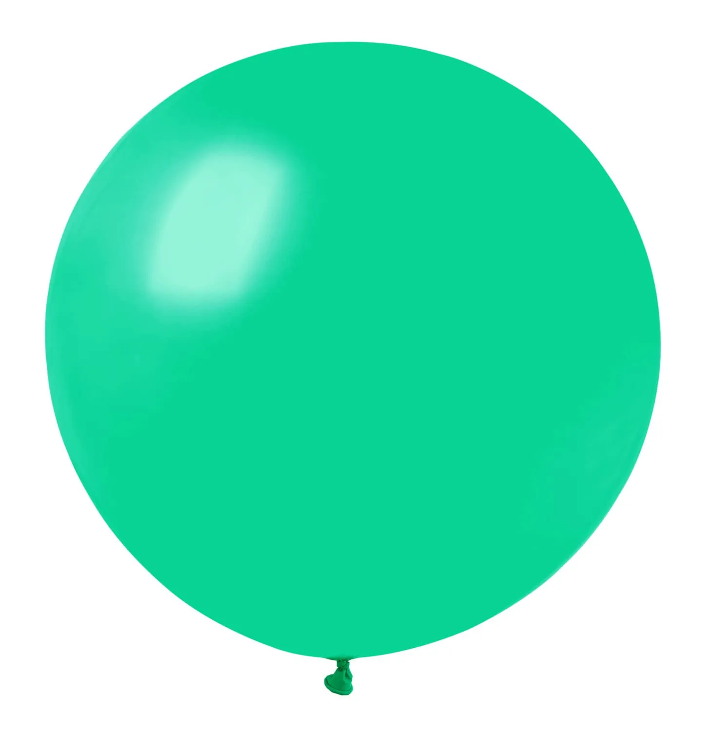 Ciao Busta 10 Maxi Palloncini in Lattice Naturale G40 (Ø 100cm / 40"), Verde Turchese - immagine 1