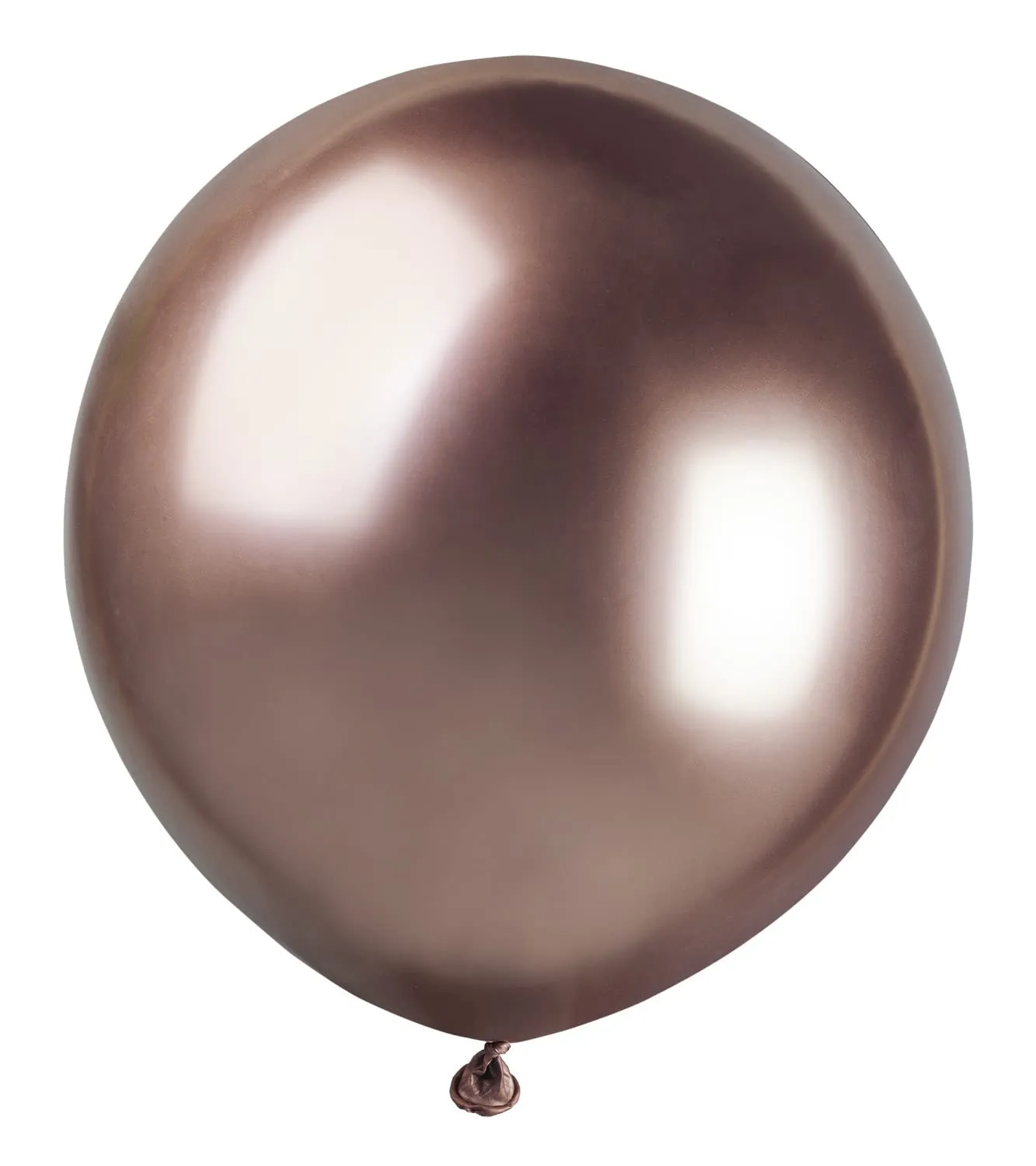Ciao Busta 25 palloncini metallizzati in lattice naturale G150 (Ø 48cm / 19"), oro rosa metallizzato - immagine 1