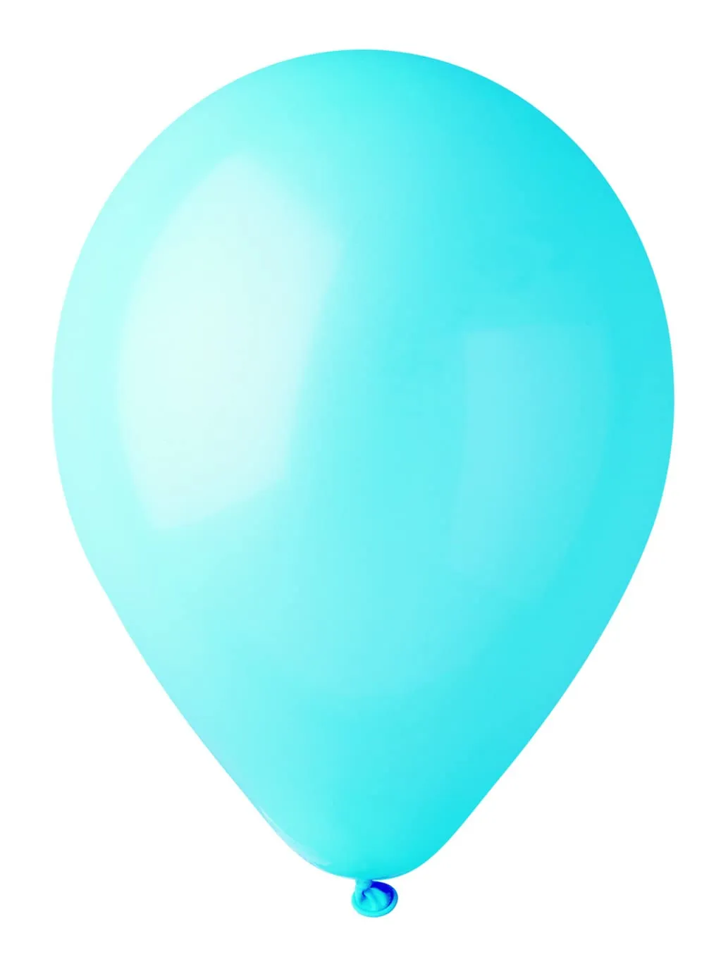 Ciao Palloncini in Lattice Naturale G120 (Ø 33cm / 13"), Azzurro, 100 Pezzi - immagine 1