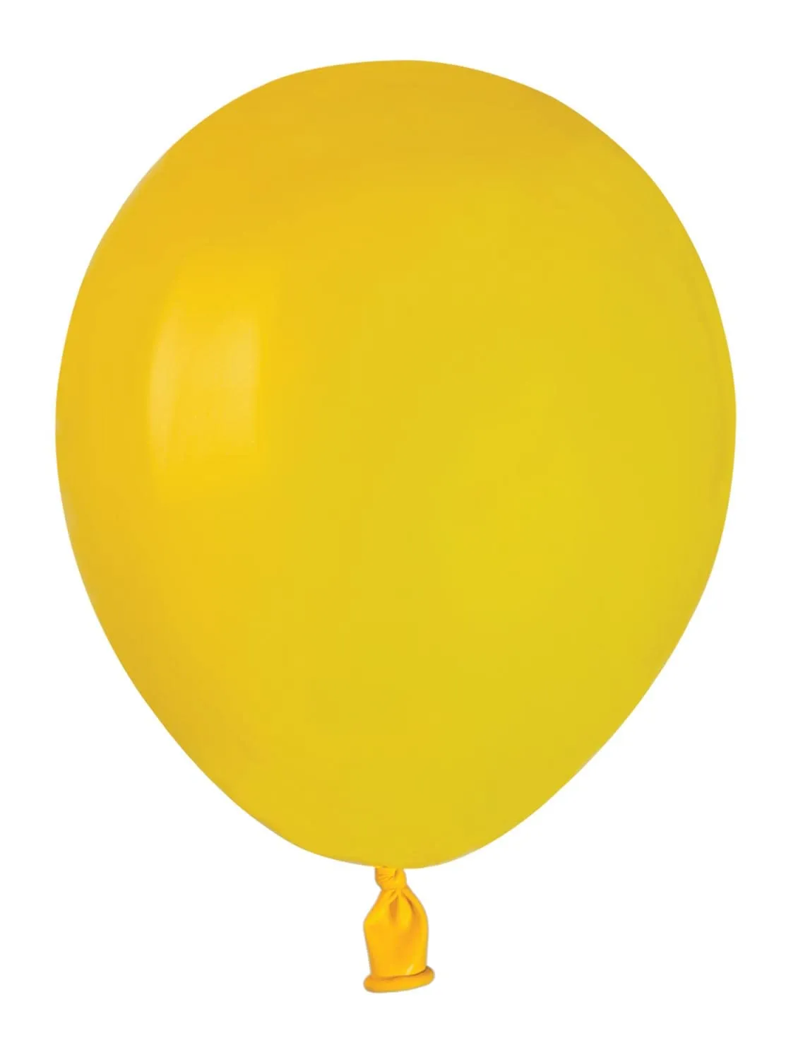 Ciao Palloncini in lattice naturale A50 (Ø 13cm / 5"), Giallo, 100 pezzi - immagine 1
