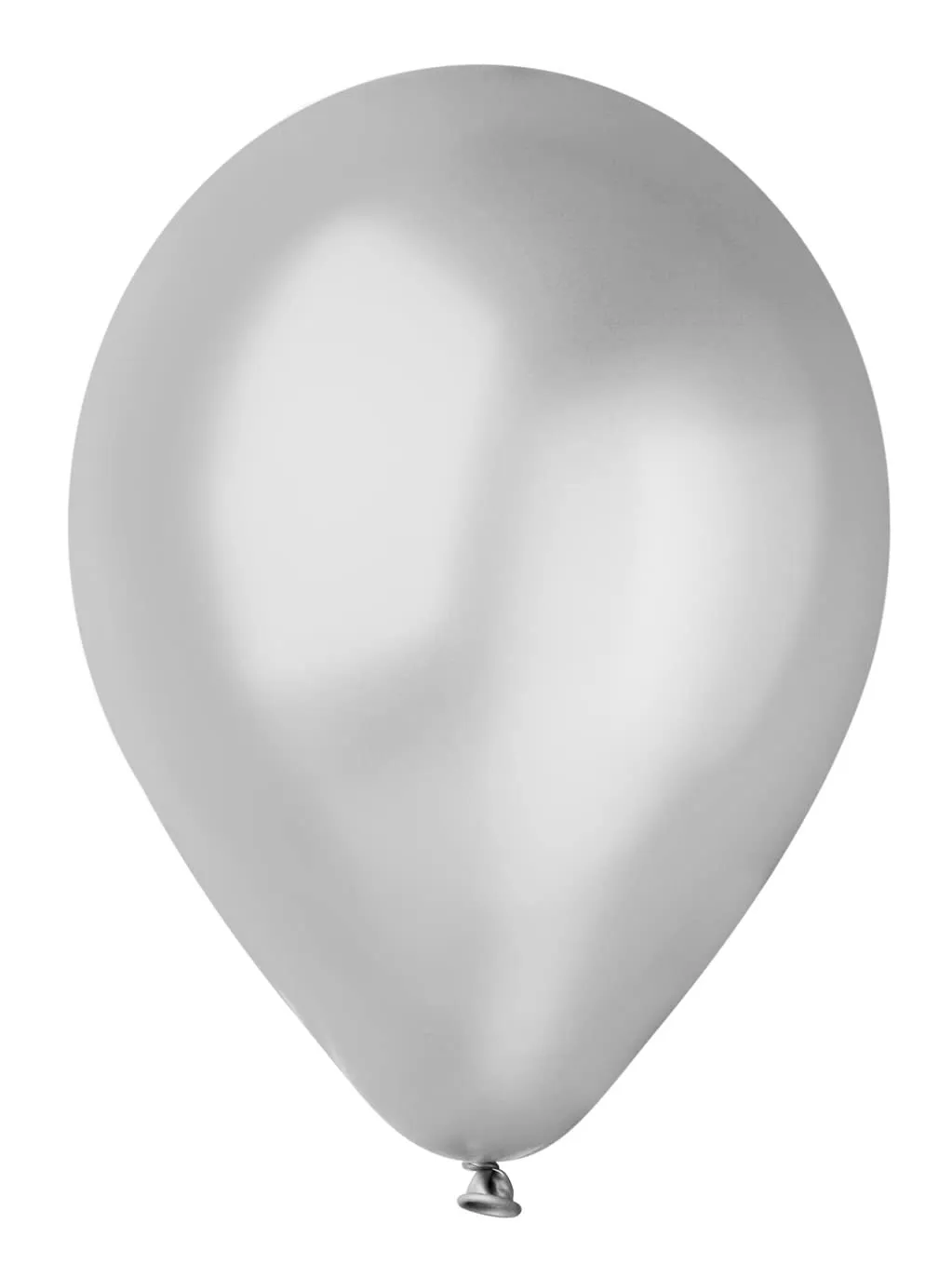 Ciao Busta 100 palloncini perlati in lattice naturale G120 (Ø 33cm / 13"), argento perlato - immagine 1