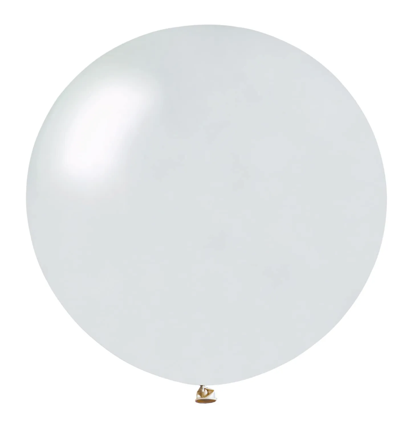 Ciao Busta 10 palloncini perlati in lattice naturale G40 (Ø 100cm / 40"), bianco perlato - immagine 1