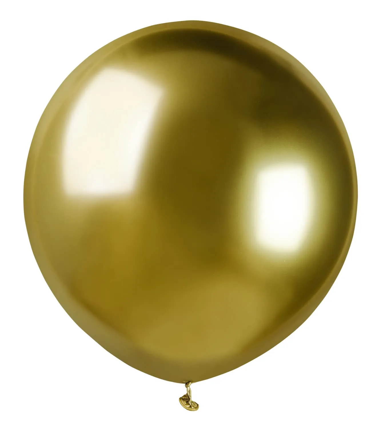 Ciao 25 palloncini metallizzati in lattice naturale G150 (Ø 48cm / 19"), oro metallizzato - immagine 1