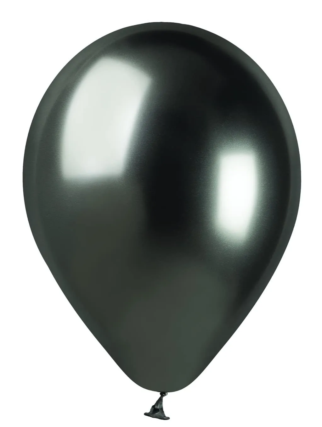 Ciao Busta 50 palloncini metallizzati in lattice naturale G120 (Ø 33cm / 13"), nero metallizzato - immagine 1