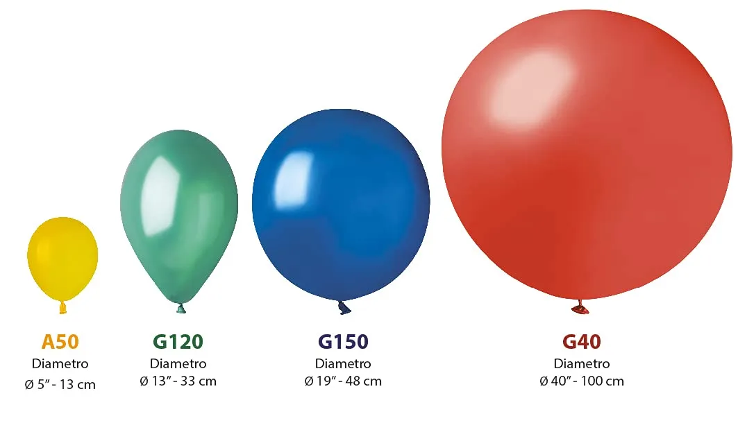 Ciao Palloncini Metallizzati in Lattice Naturale G120 33cm, Rosa Metallizzato, 50 Pezzi - immagine 3