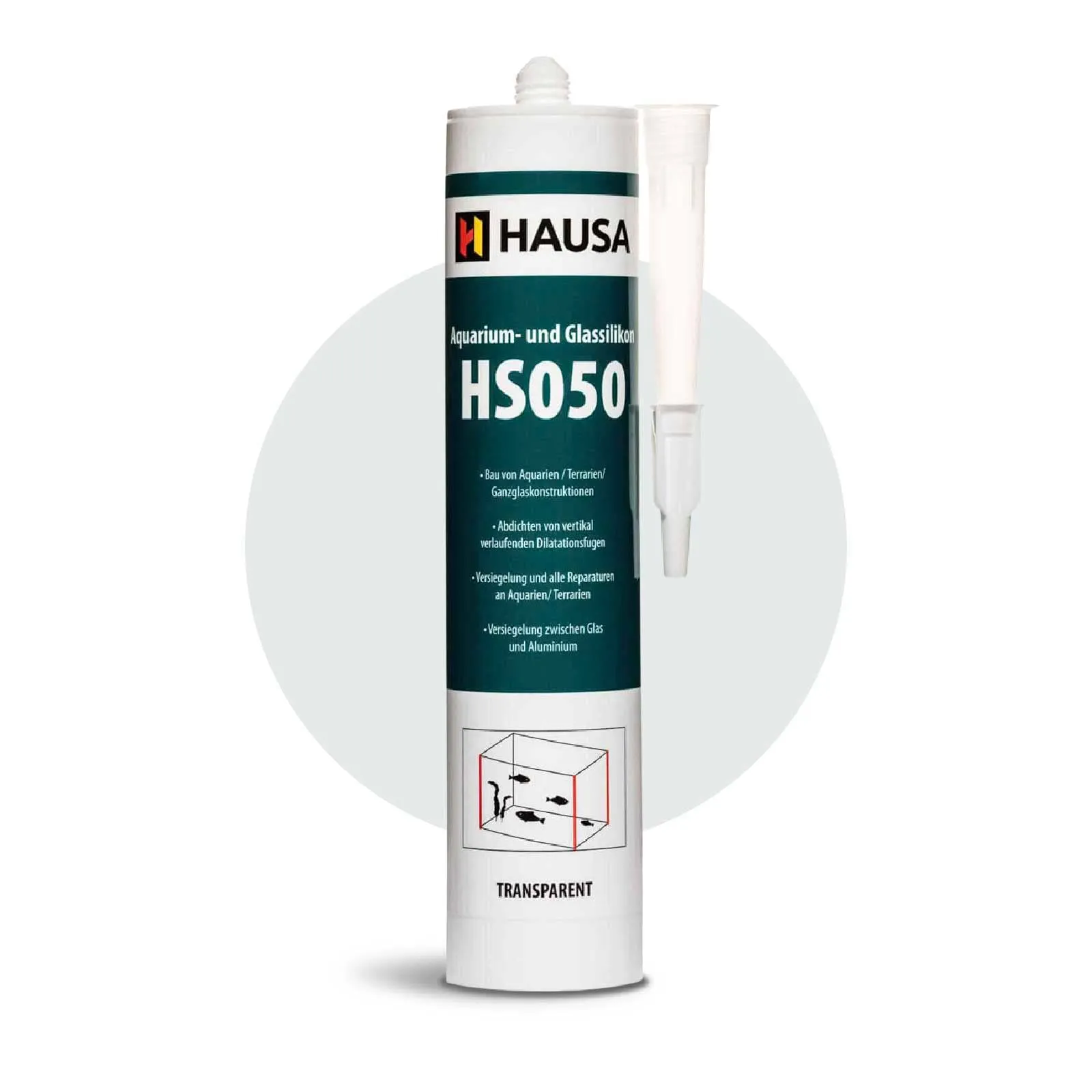 Hausa Acquario Silicone HS050 Colla e Sigillante per Acquari e Terrari, 310ml, Trasparente - immagine 7