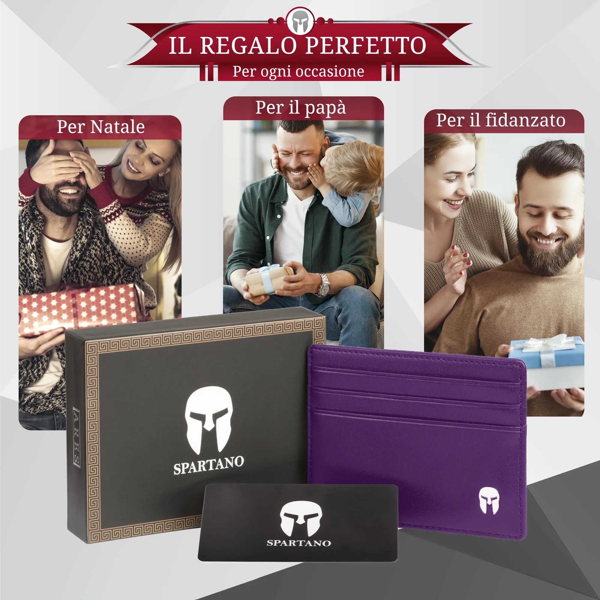 SPARTANO Porta Carte di Credito Uomo con Protezione RFID Ares - immagine 4