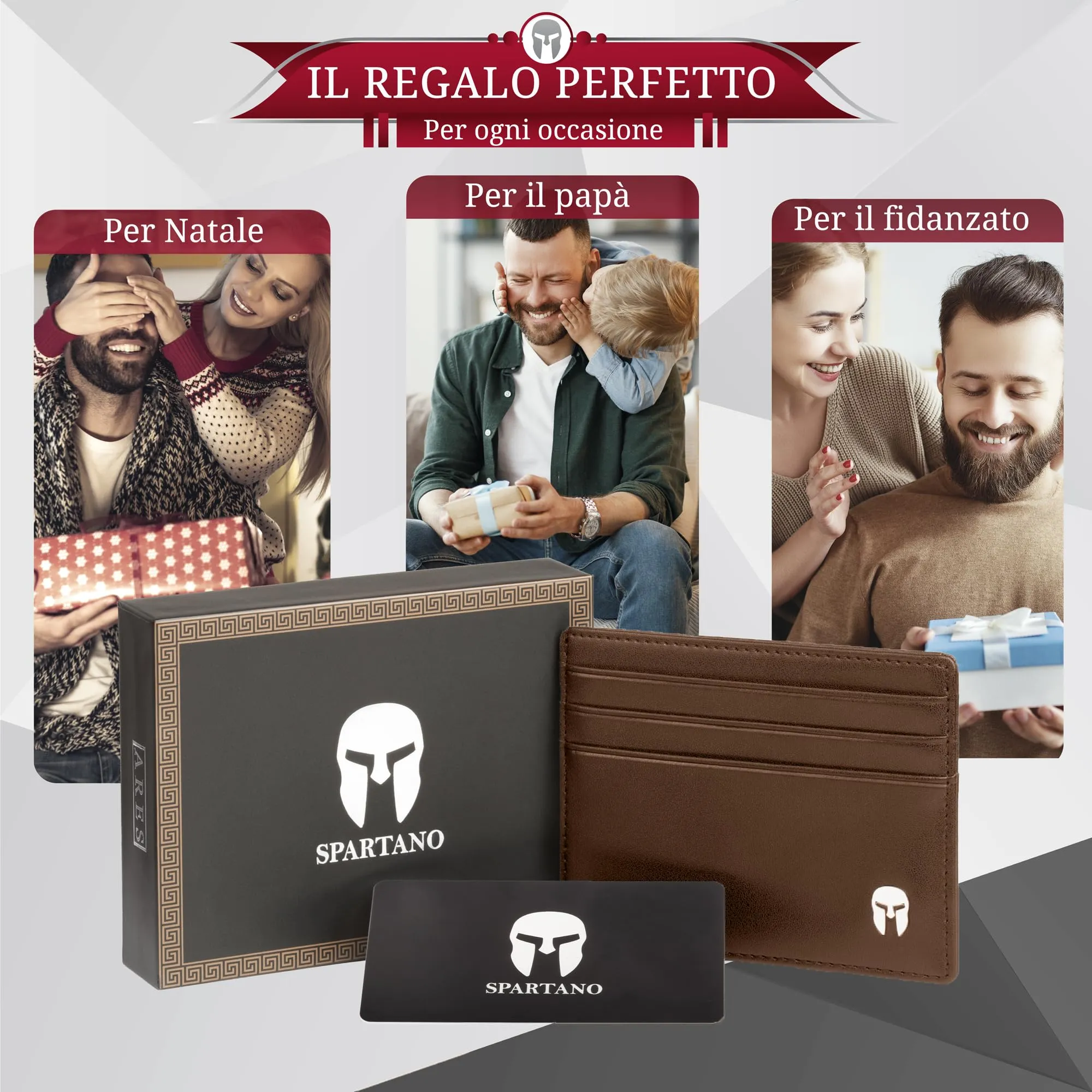 Spartano Ares Porta Carte di Credito Uomo con Protezione RFID - immagine 4