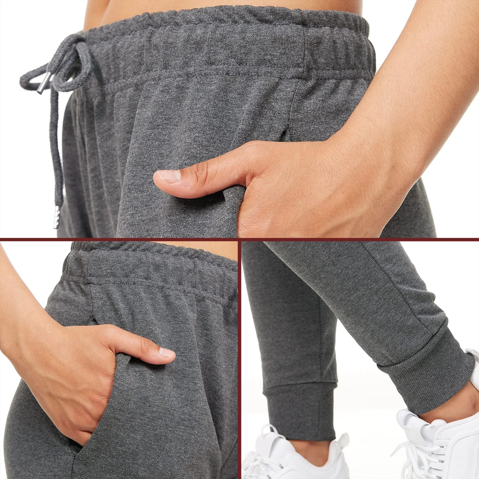 Ross Camp Jogging Donna in Cotone, Pantaloni Sportivi Lunghi - immagine 7
