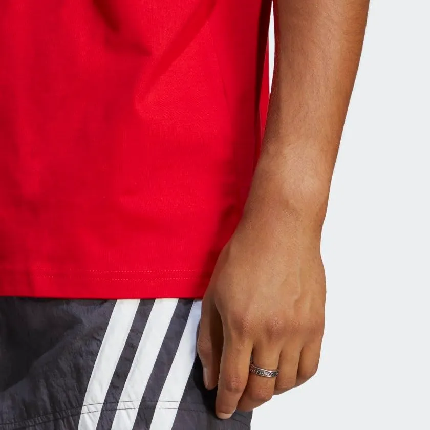 adidas Essentials Men's Large Logo T-Shirt - Better Scarlet, L - immagine 6