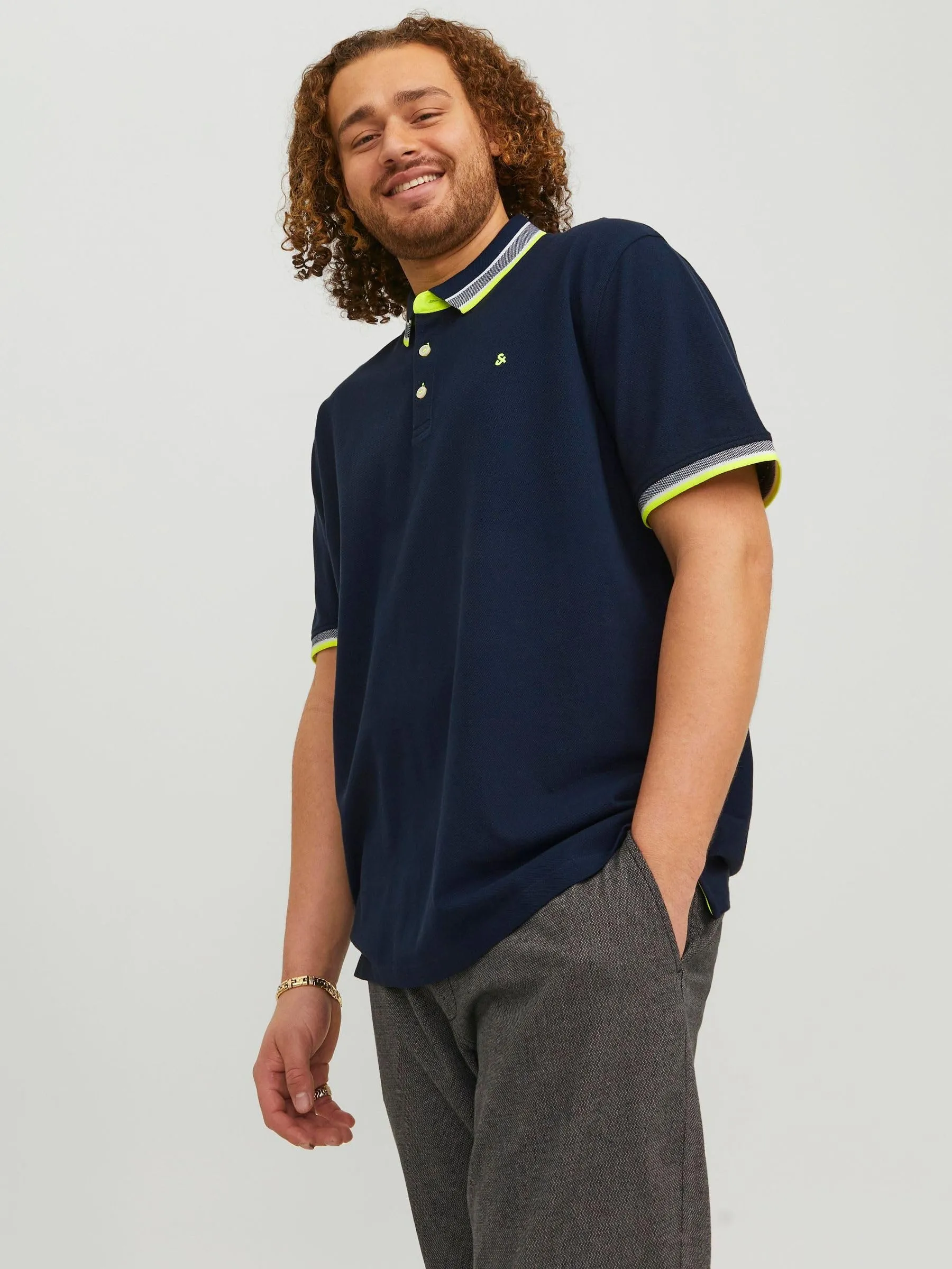 Jack & Jones Polo Semplice Blu 5XL - immagine 2
