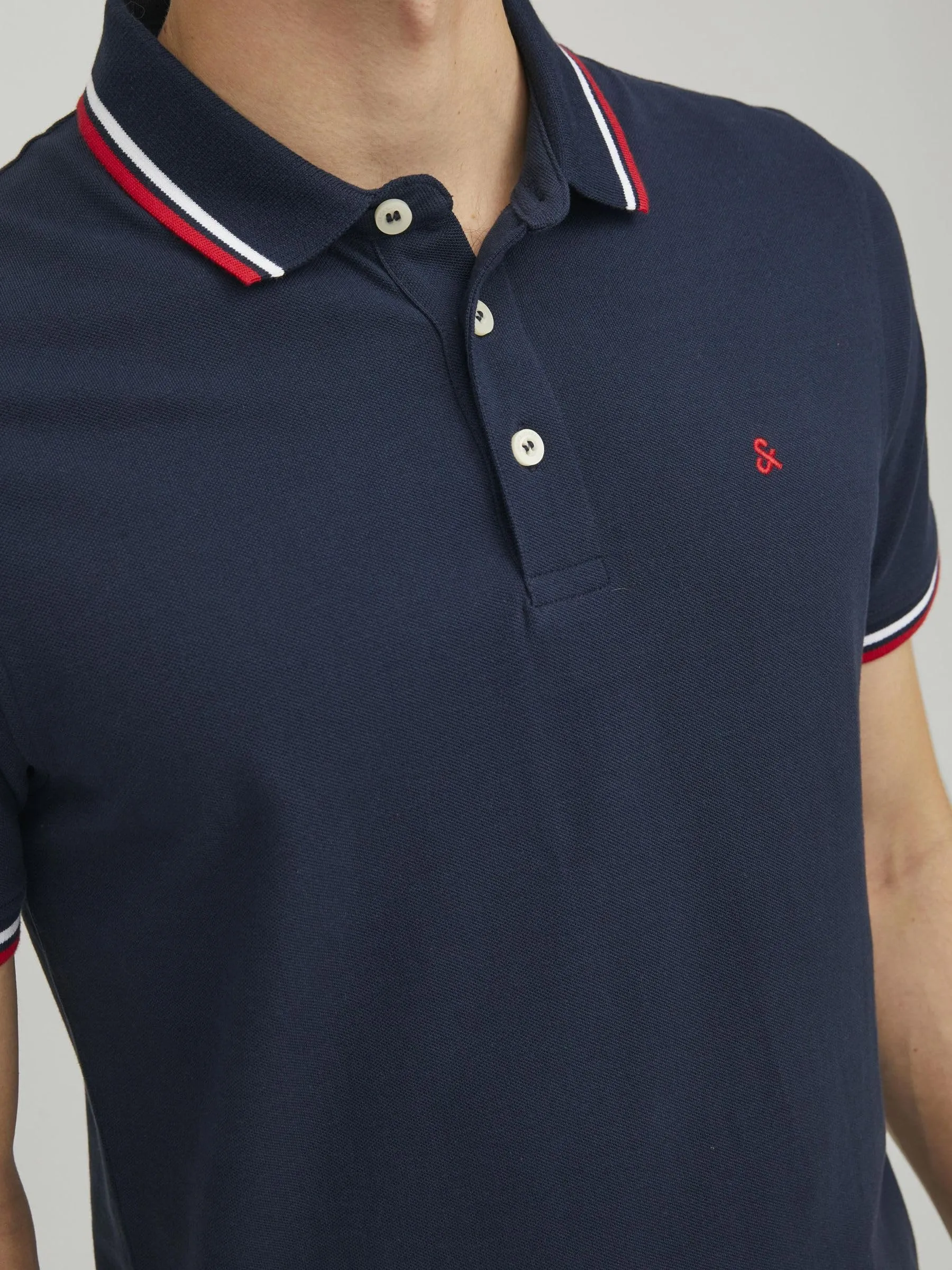 JACK & JONES Jjepaulos Polo SS Noos Maglietta Uomo Grigio XL - immagine 6