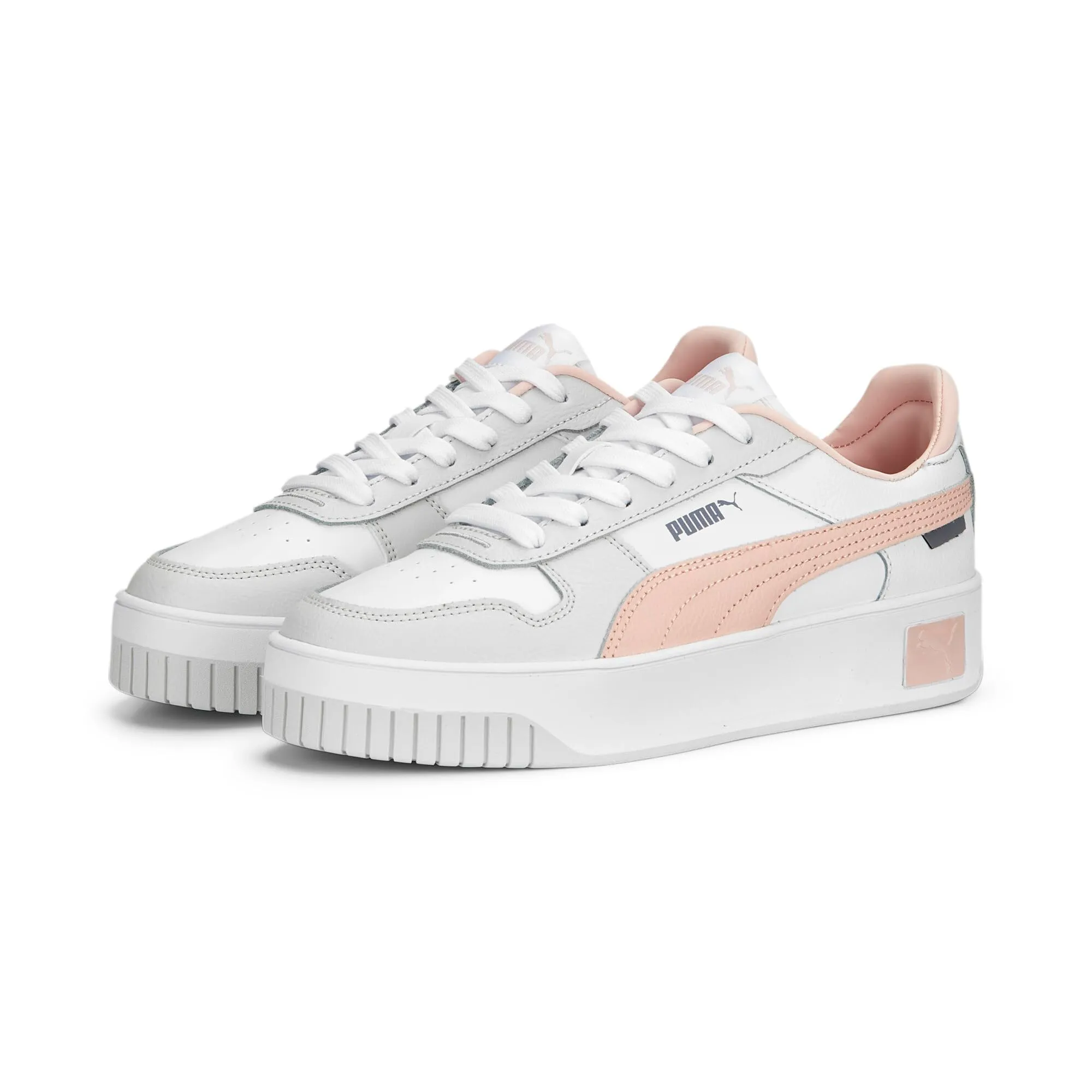 PUMA Women Carina Street Sneakers, Puma White Rose Dust Feather Gray, 41 EU - immagine 2