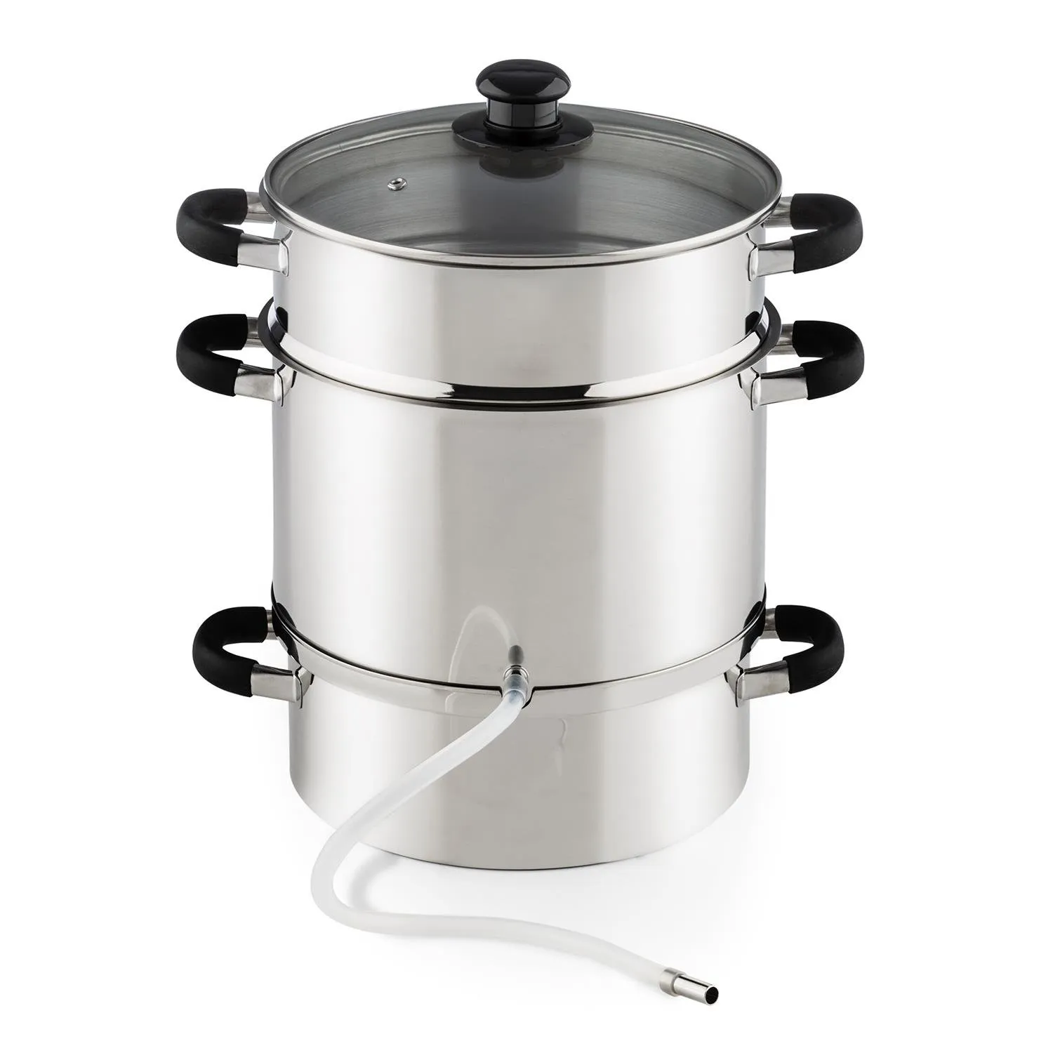 Klarstein Applebee Estrattore di Succo a Vapore Elettrico, 1500 Watt, 8 Litri, Acciaio - immagine 2