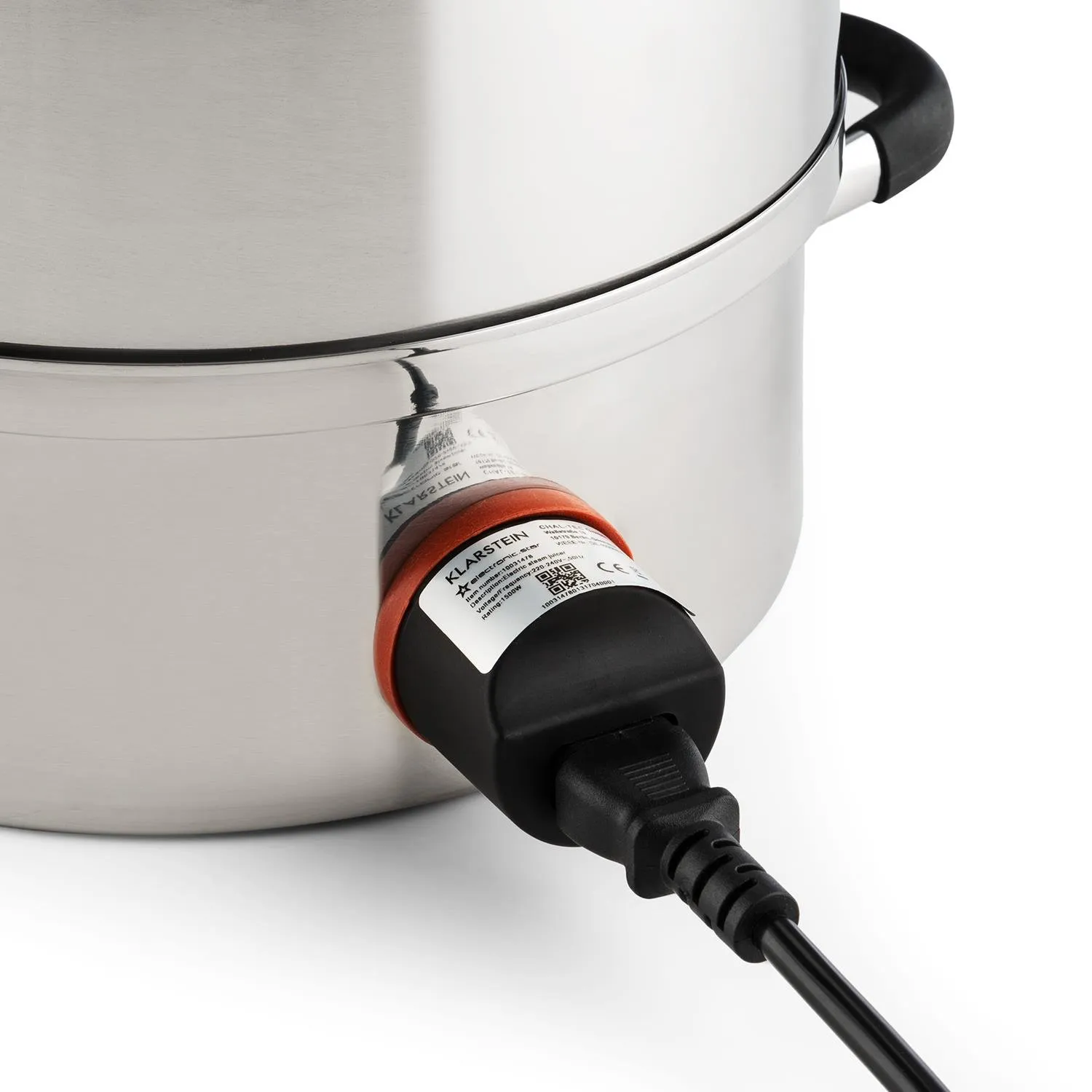Klarstein Applebee Estrattore di Succo a Vapore Elettrico, 1500 Watt, 8 Litri, Acciaio - immagine 5