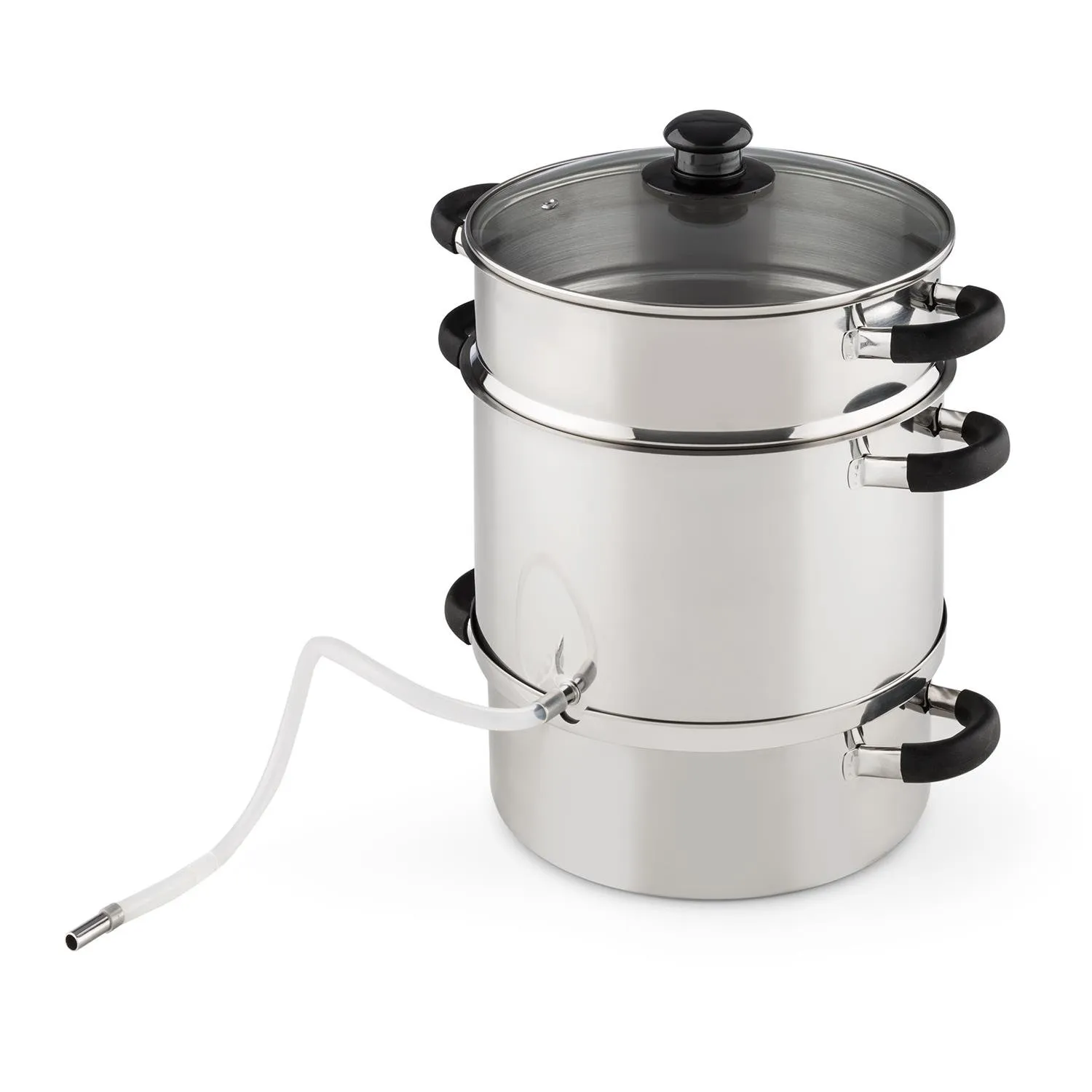 Klarstein Applebee Estrattore di Succo a Vapore Elettrico, 1500 Watt, 8 Litri, Acciaio - immagine 8