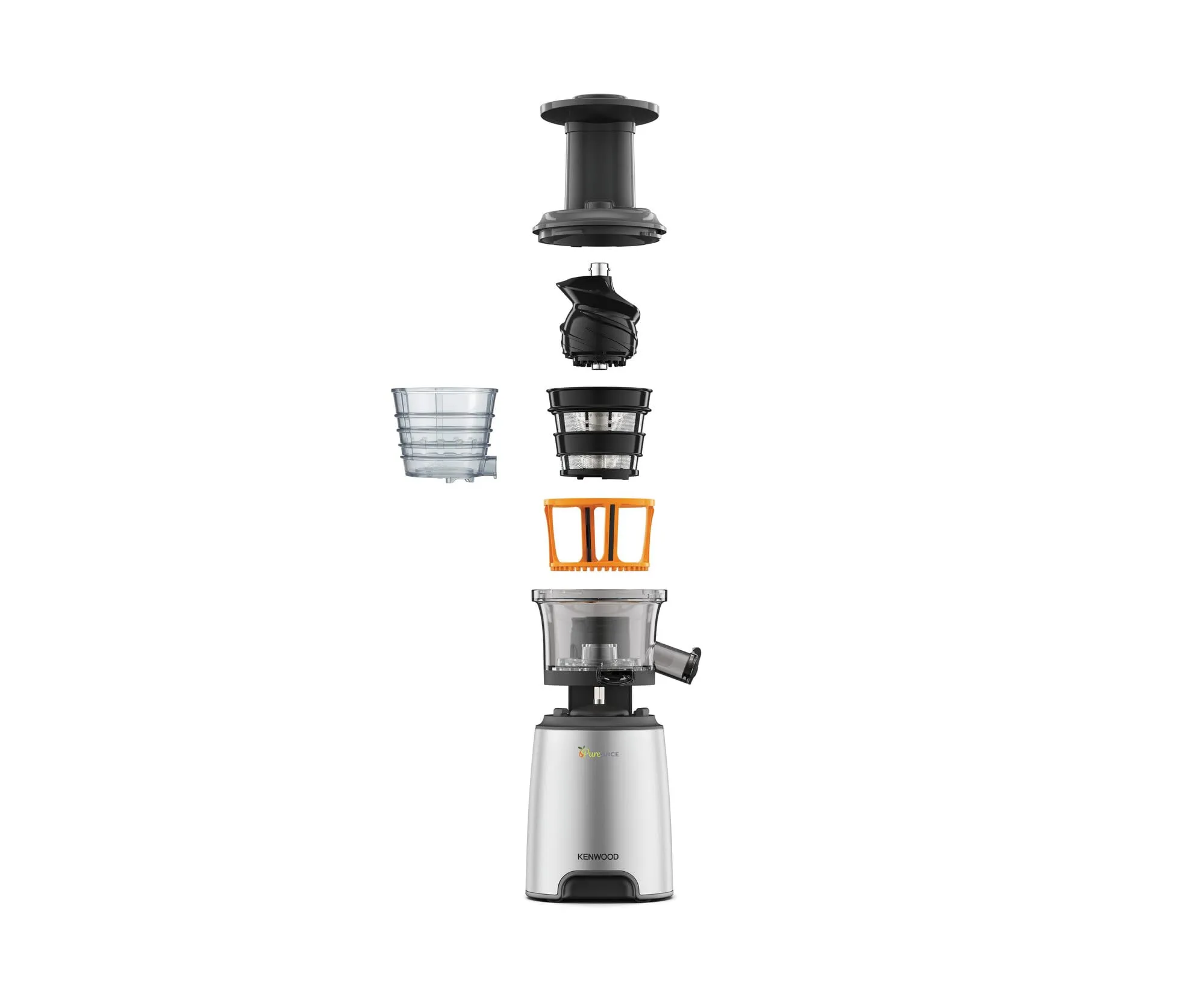 Kenwood JMP601SI PureJuice Estrattore di Succo a Freddo, 150 W, 1.3 Litri, Argento - immagine 9