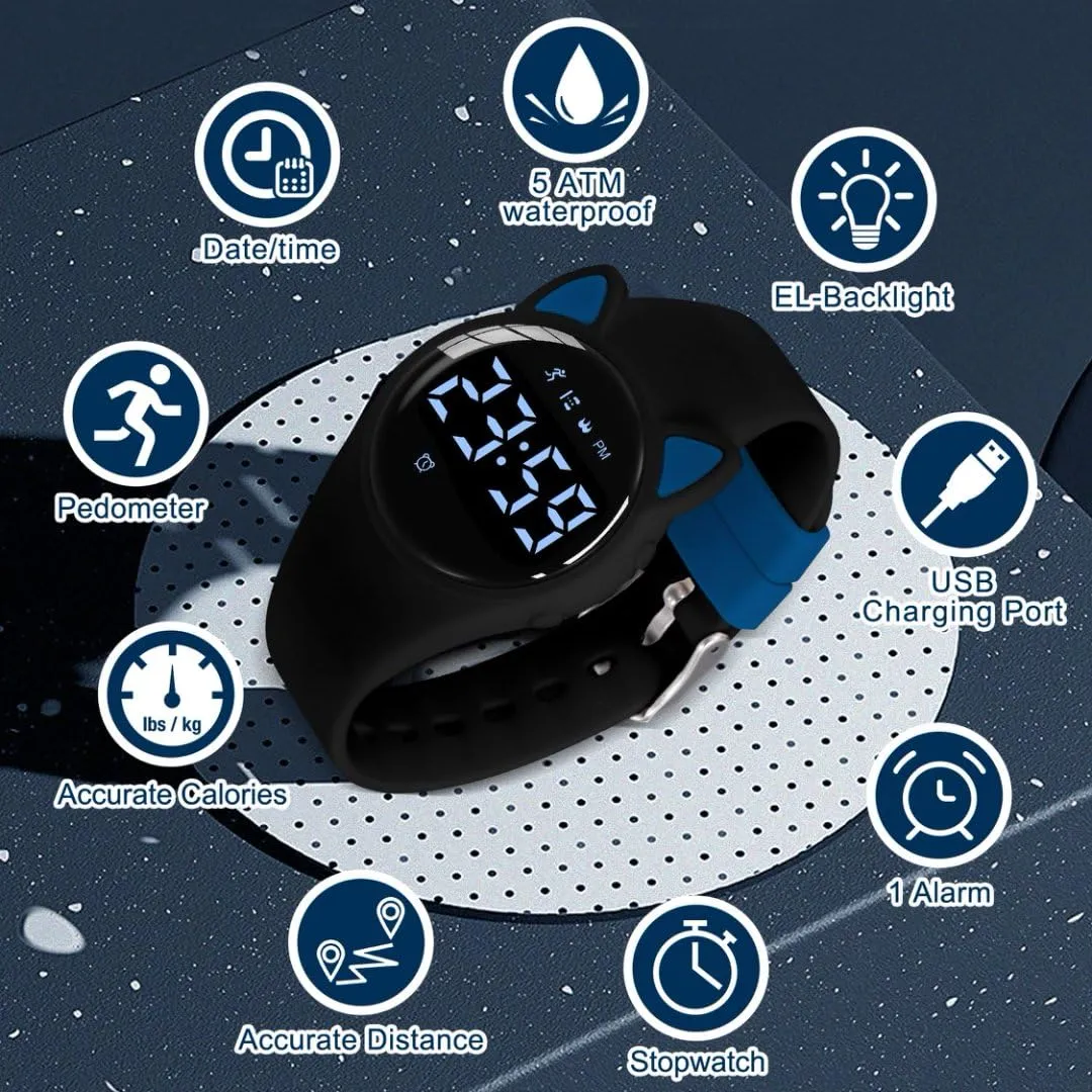 BEN NEVIS Orologio da Polso Sportivo Digitale per Bambini T6F con Sveglia, Calorie e Contapassi - immagine 3