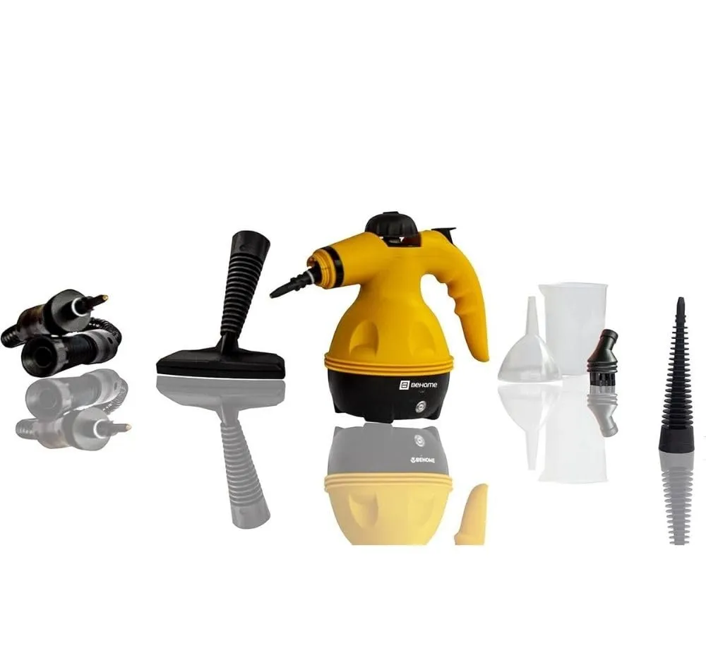 BEHOME Pulitore a Vapore Portatile SC1000Y con 9 Accessori - immagine 3