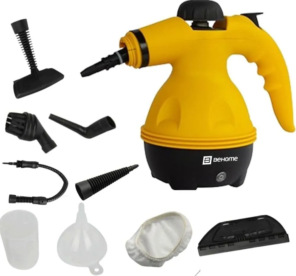 BEHOME Pulitore a Vapore Portatile SC1000Y con 9 Accessori - immagine 5