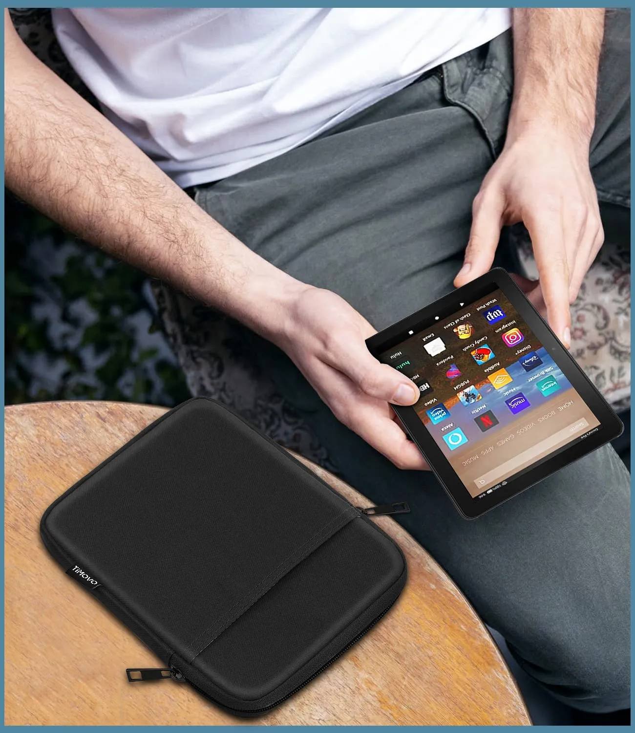 TiMOVO Custodia per Tablet 7-8 Pollici, Nero - immagine 7