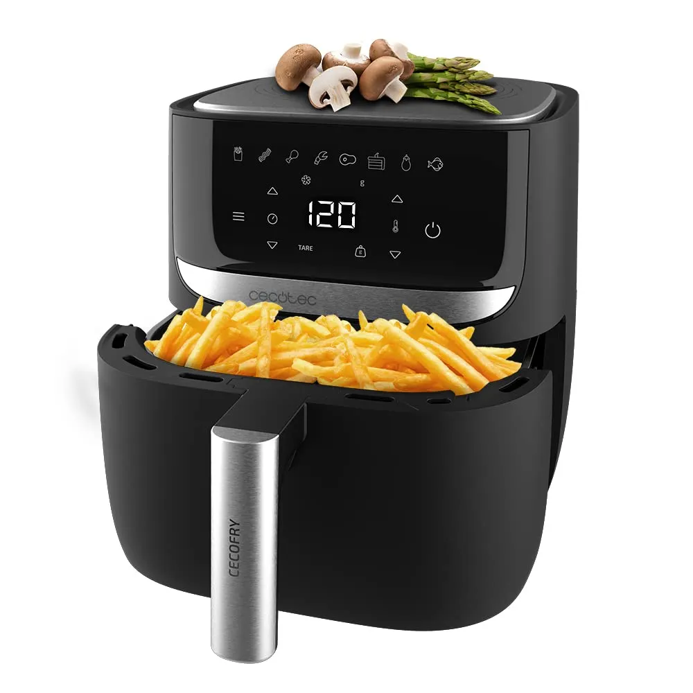 Cecotec Cecofry Advance Precision Air Fryer, 1700 W, 5.5 L, Acciaio Inox, Bilancia Integrata - immagine 1