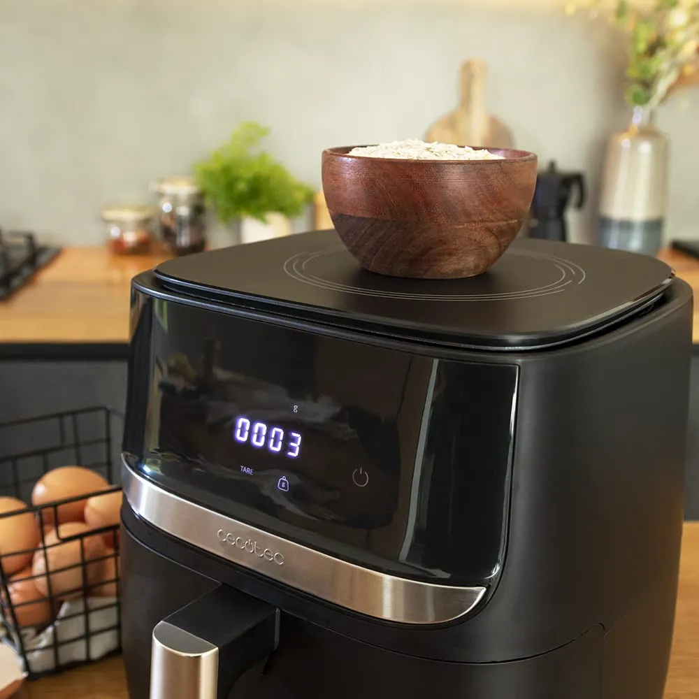 Cecotec Cecofry Advance Precision Air Fryer, 1700 W, 5.5 L, Acciaio Inox, Bilancia Integrata - immagine 3
