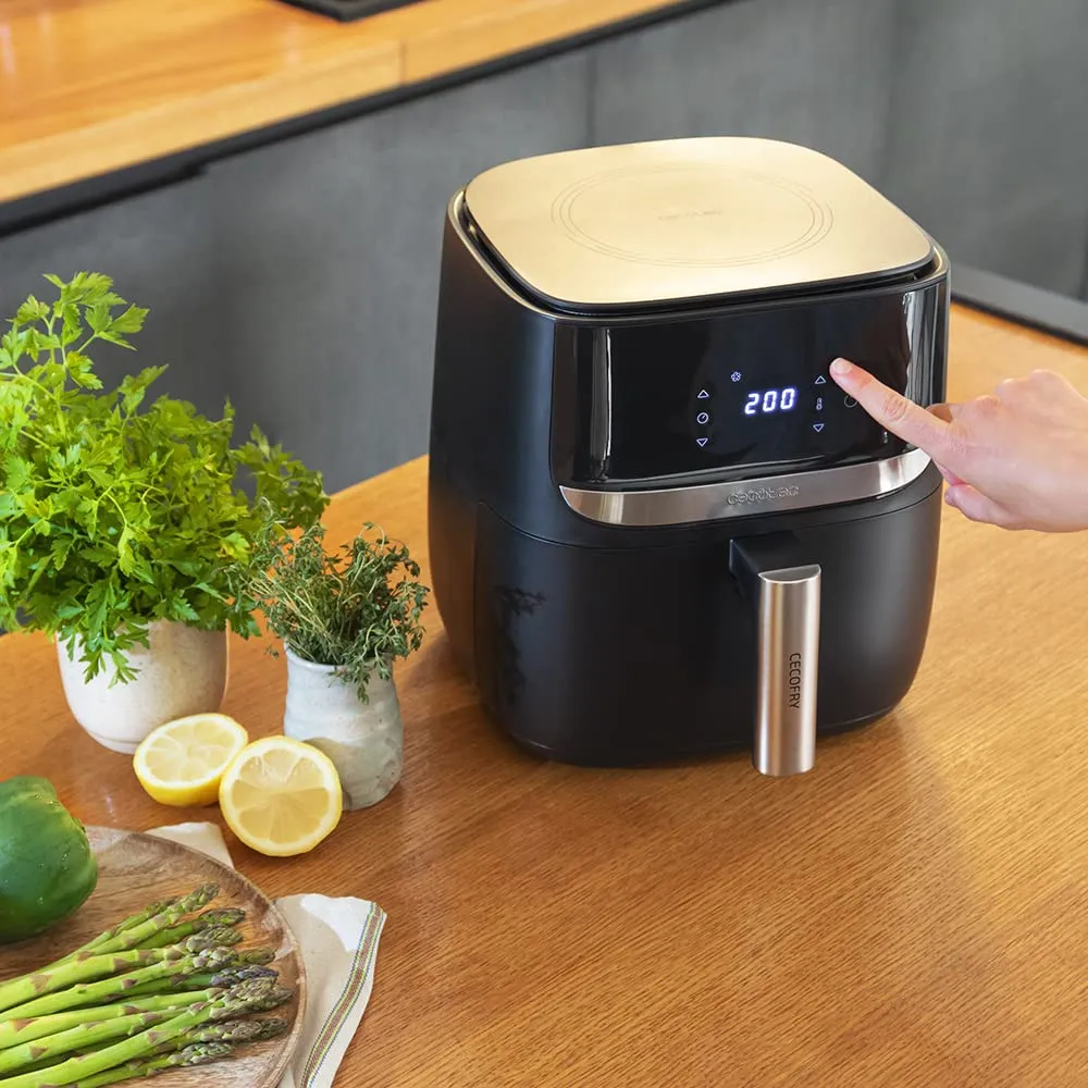 Cecotec Cecofry Advance Precision Air Fryer, 1700 W, 5.5 L, Acciaio Inox, Bilancia Integrata - immagine 7