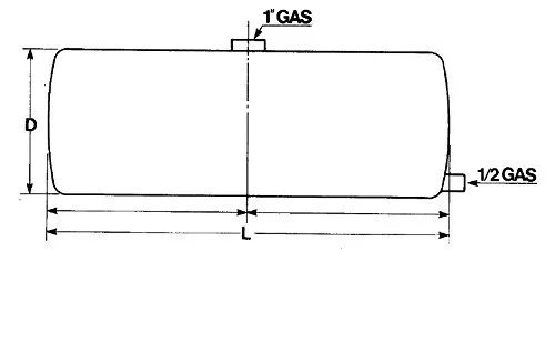 AMA Serbatoio Olio 11L Lamiera Grezza 35cm - immagine 2
