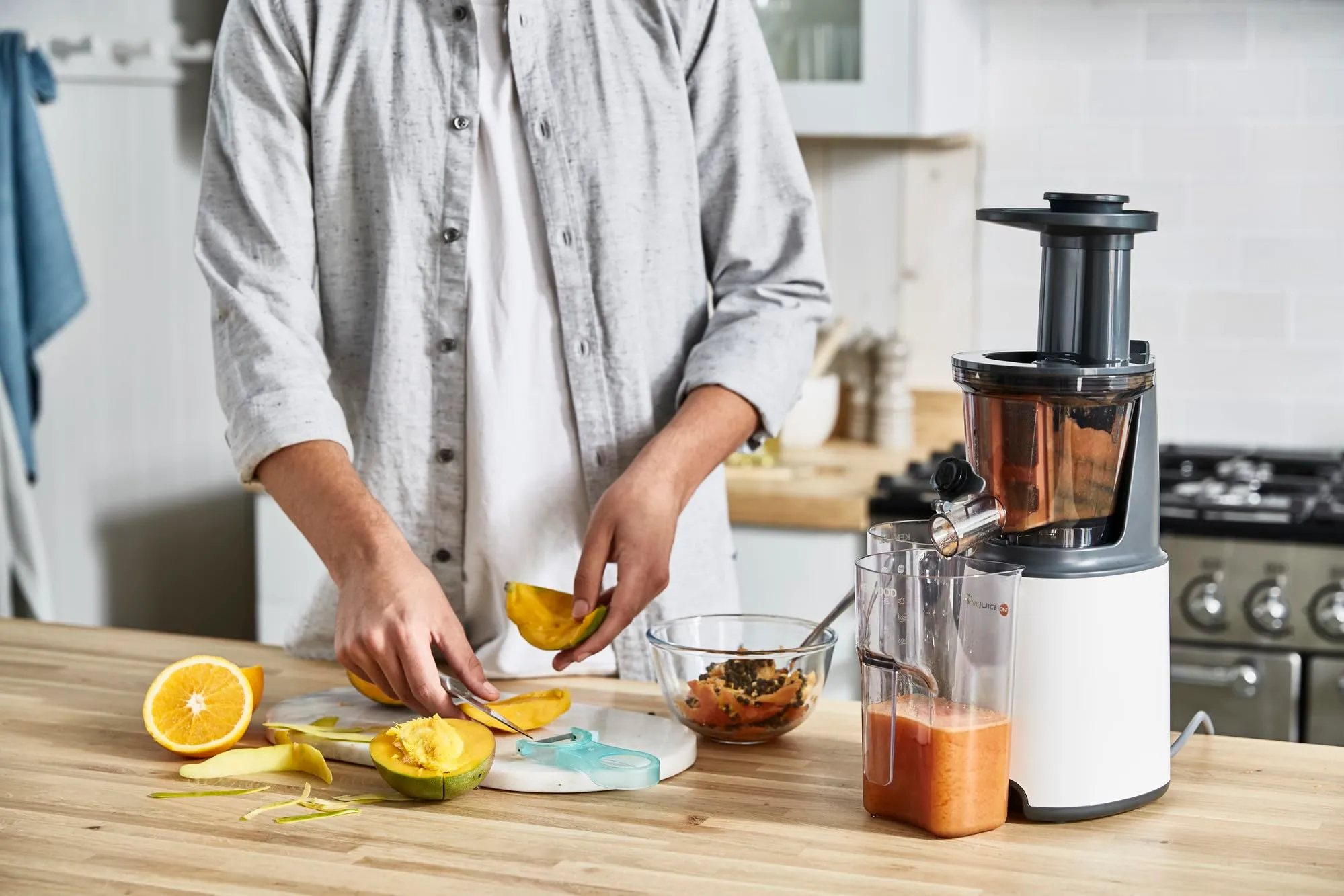 Kenwood JMP400WH PureJuice Estrattore di Succo a Freddo, Bianco - immagine 5