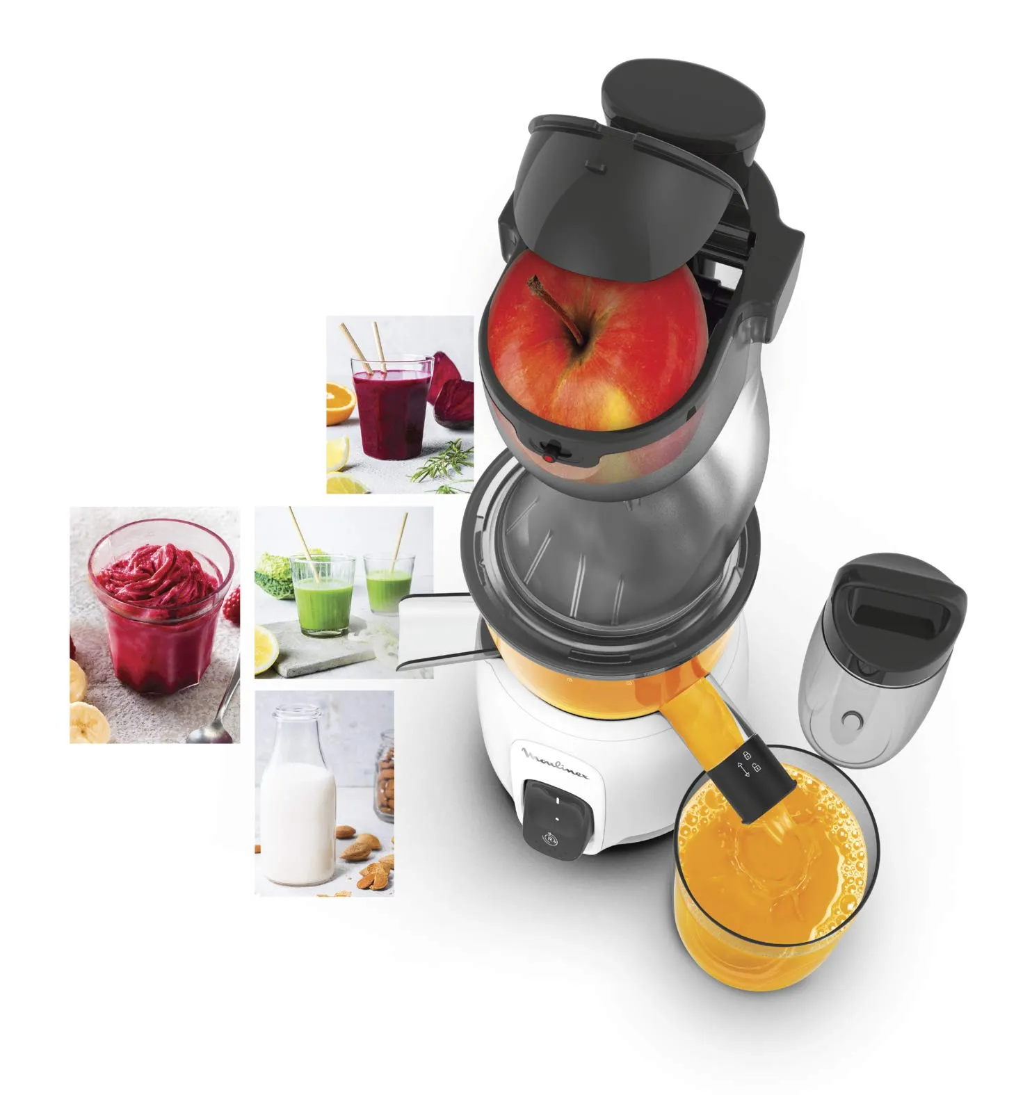 Moulinex ZU6001 Ultra Juice Meca 200W Estrattore with Easy Clean and Cold Press Technology - immagine 8